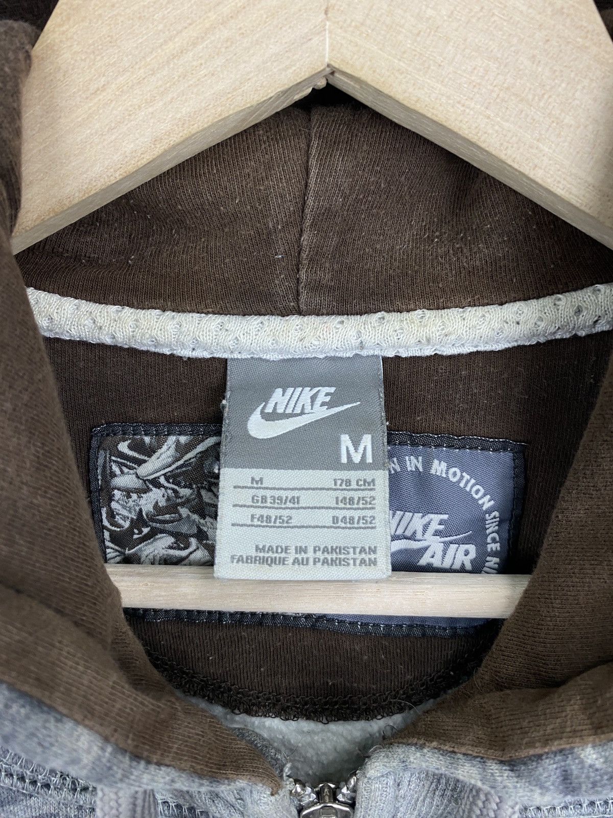 Nike 🇺🇸 Vintage 90s Nike Athletic Zip Hoodie Rare Retro Y2K Size US M / EU 48-50 / 2 - 6 Thumbnail