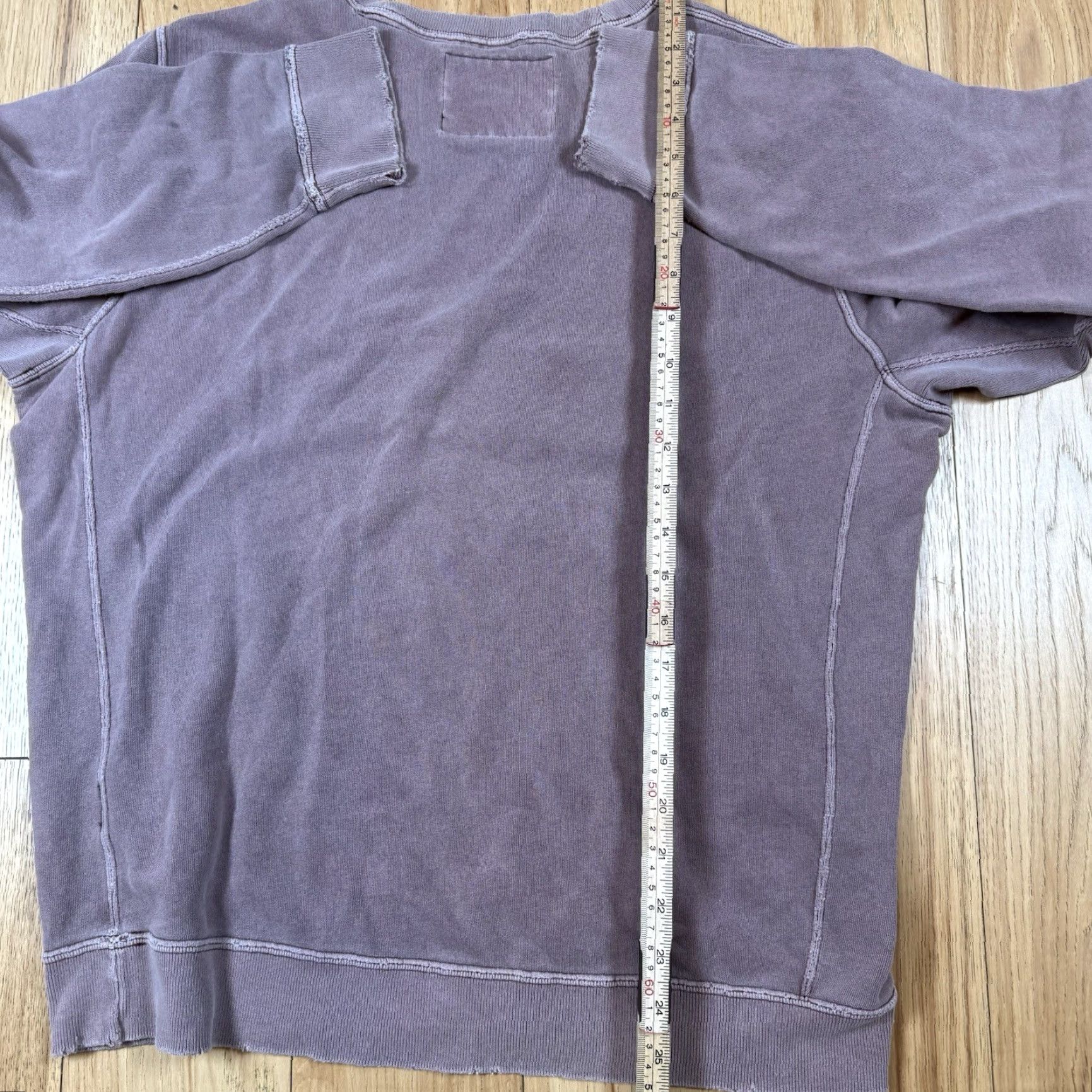 Abercrombie & Fitch Abercrombie & Fitch Sweatshirt Crew Neck Mens Large Lavender Embroidered Pullover Size US L / EU 52-54 / 3 - 7 Thumbnail