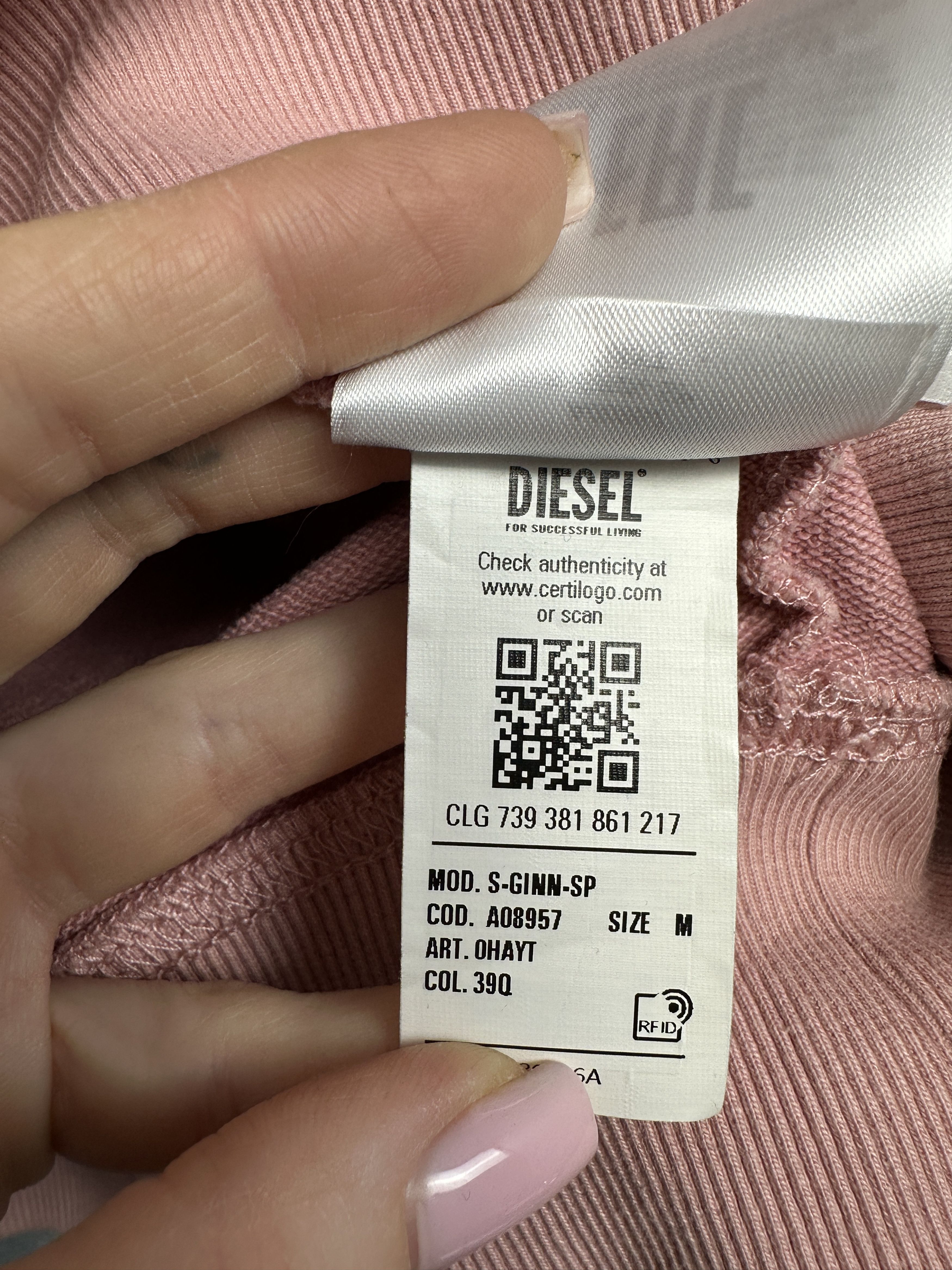 Diesel Diesel Mens Crew Neck Sweatshirt Y2K Size US M / EU 48-50 / 2 - 8 Thumbnail