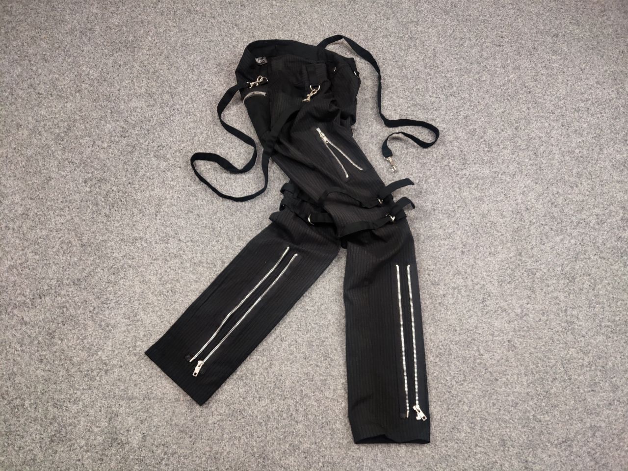 Japanese Brand Rare Mercy Y2K Bondage Zip Pants Cyber Punk Rave Techno Size 32" / US 10 / IT 46 - 5 Thumbnail