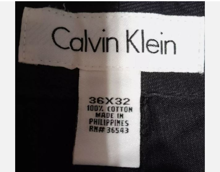 Calvin Klein Calvin Klein W36 L32 Cotton Relaxed Straight Men's Pants New Size US 36 / EU 52 - 2 Thumbnail