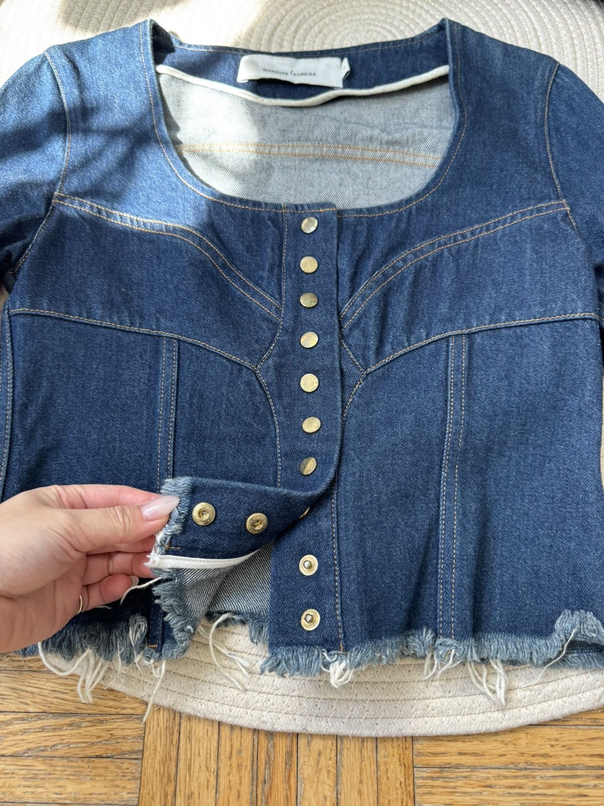 Marques'Almeida Marques Almeida Denim Corset Jacket size S Size S / US 4 / IT 40 - 3 Thumbnail
