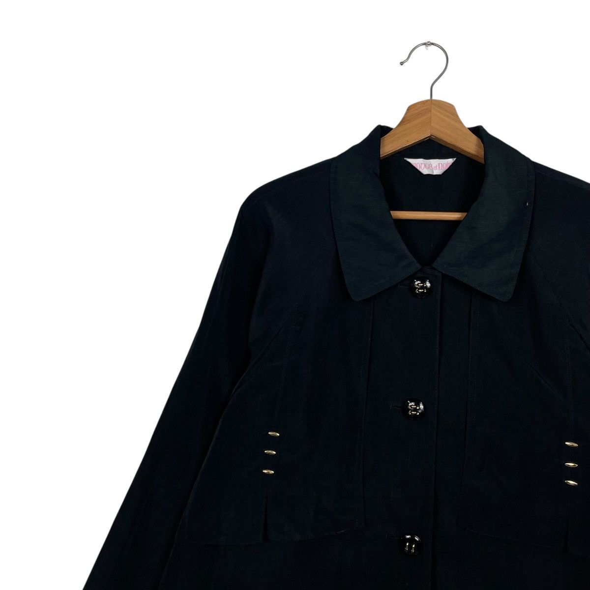 Japanese Brand Japanese Brand Women Black Coat Size L / US 10 / IT 46 - 6 Thumbnail