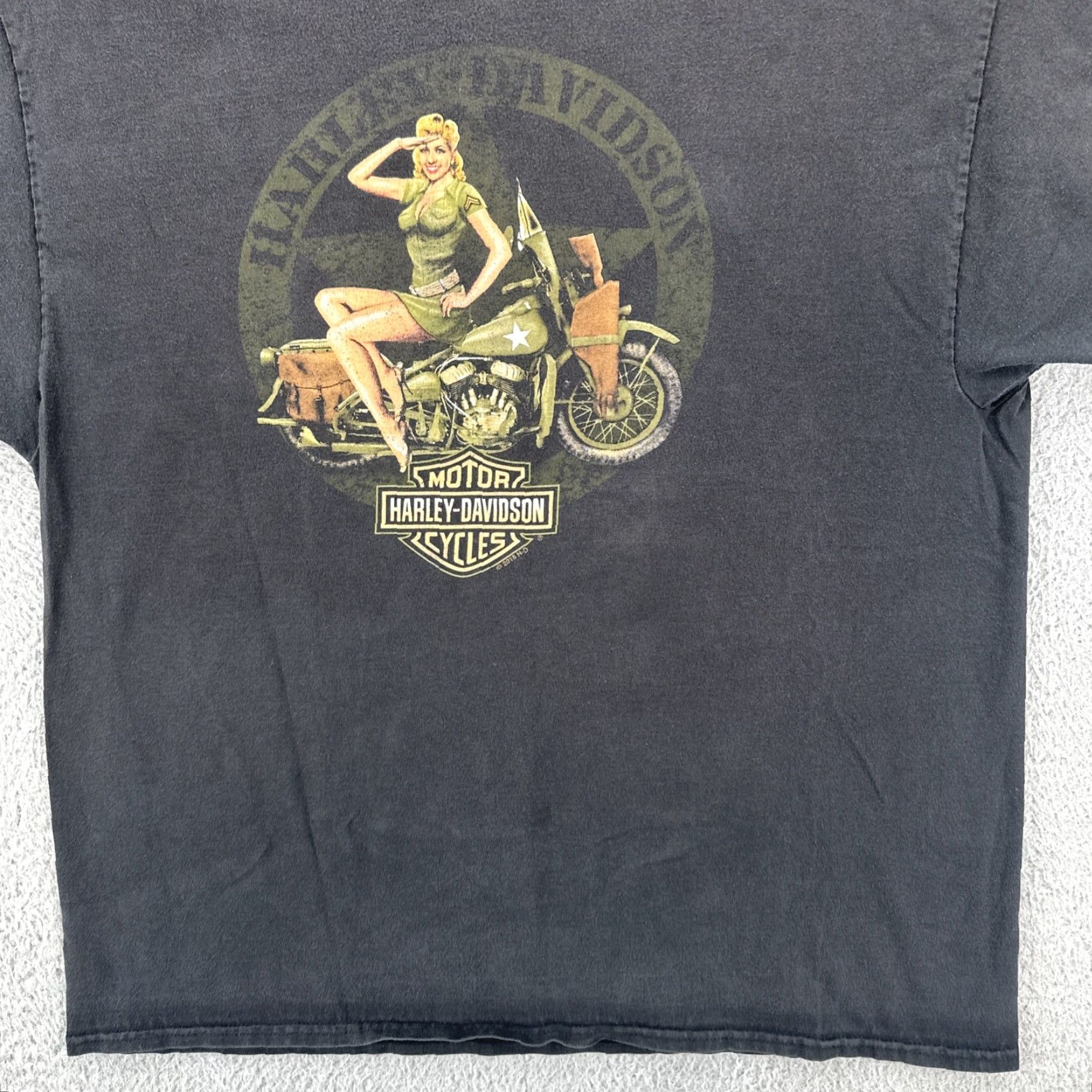Harley Davidson VINTAGE Harley-Davidson Men’s XL Black Biker T-Shirt Las Vegas HD EUC Size US XL / EU 56 / 4 - 4 Thumbnail