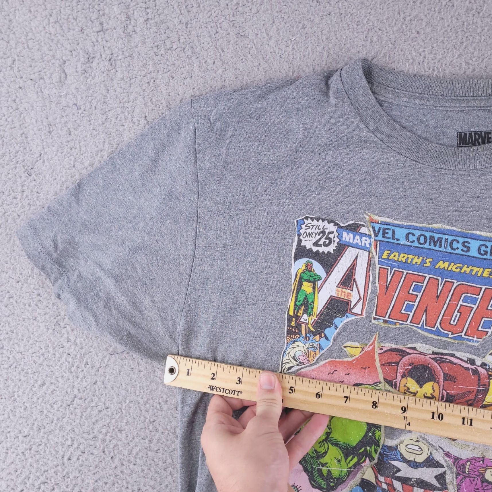 Vintage Marvel Shirt L Mens Gray Short Sleeve Graphic Comic Cover Shirt Size US L / EU 52-54 / 3 - 5 Thumbnail