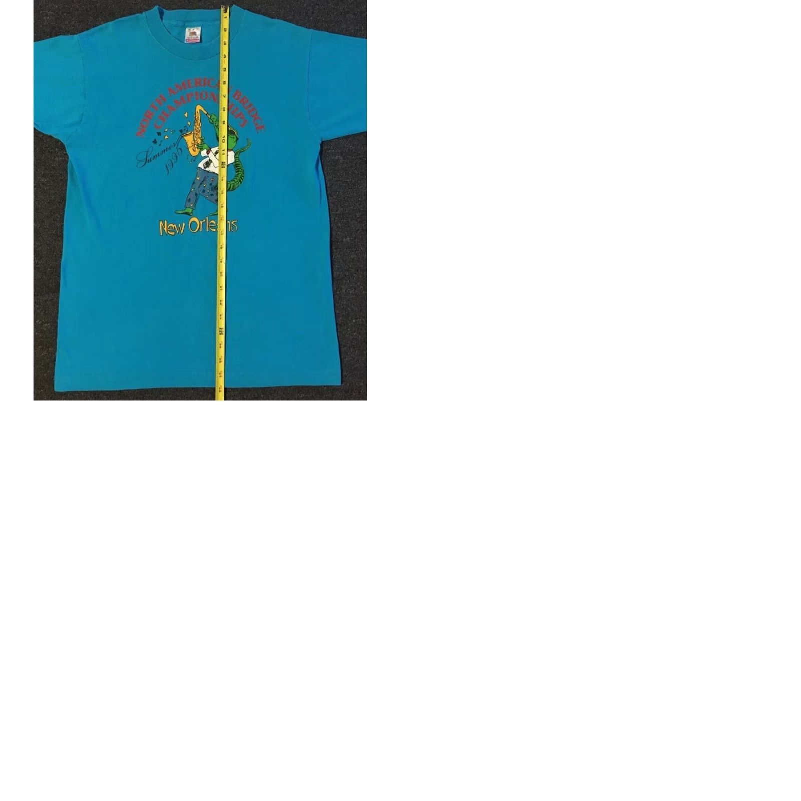 Vintage VINTAGE New Orleans Bridge Championship Shirt M Blue 90s Graphic Tee Men Vintage 90s LSU Jazz Mardi Gras City USA Louisiana Brainstormed? Size US M / EU 48-50 / 2 - 9 Thumbnail
