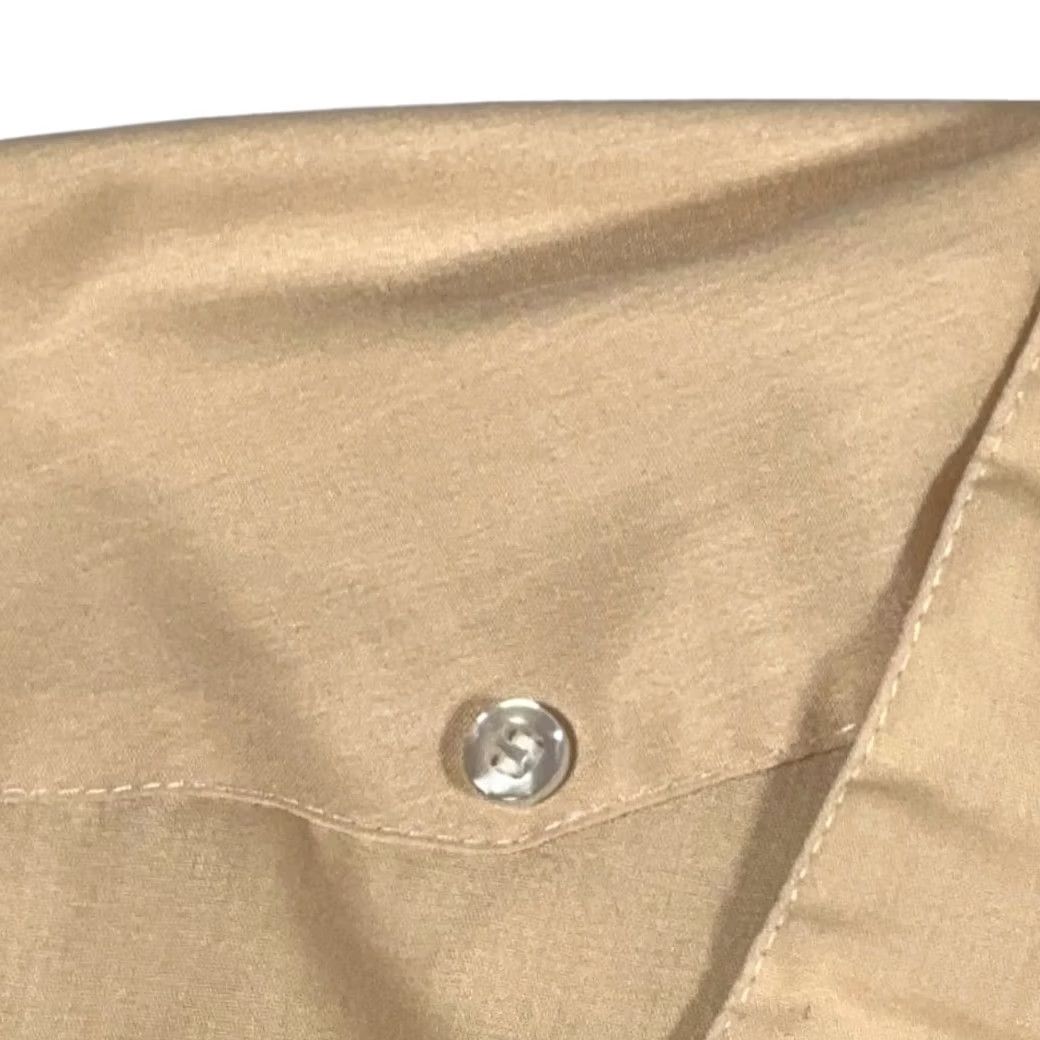 Vintage VINTAGE Guayabera Shirt Adult LARGE Brown Cuban Wedding Embroidered Buttons 70s Size US L / EU 52-54 / 3 - 5 Thumbnail