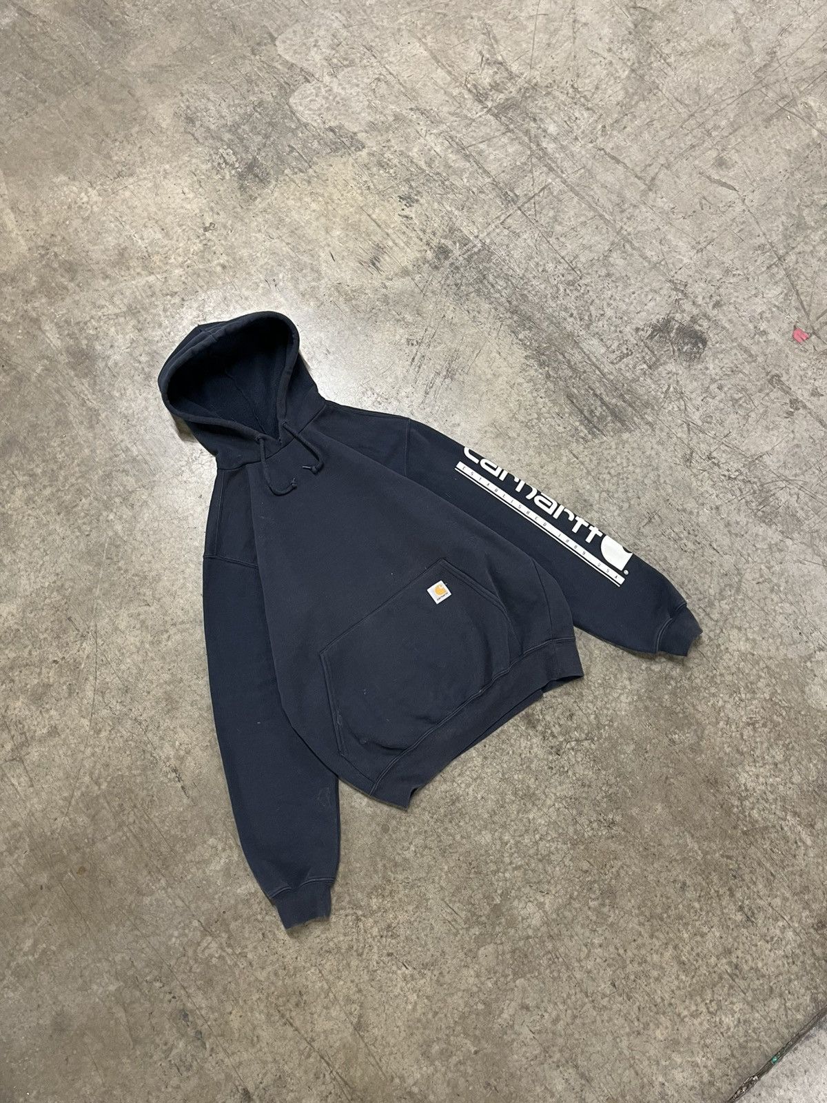 Carhartt × Vintage Carhartt hoodie vintage navy blue boxy streetwear hype Size US M / EU 48-50 / 2 - 1 Thumbnail