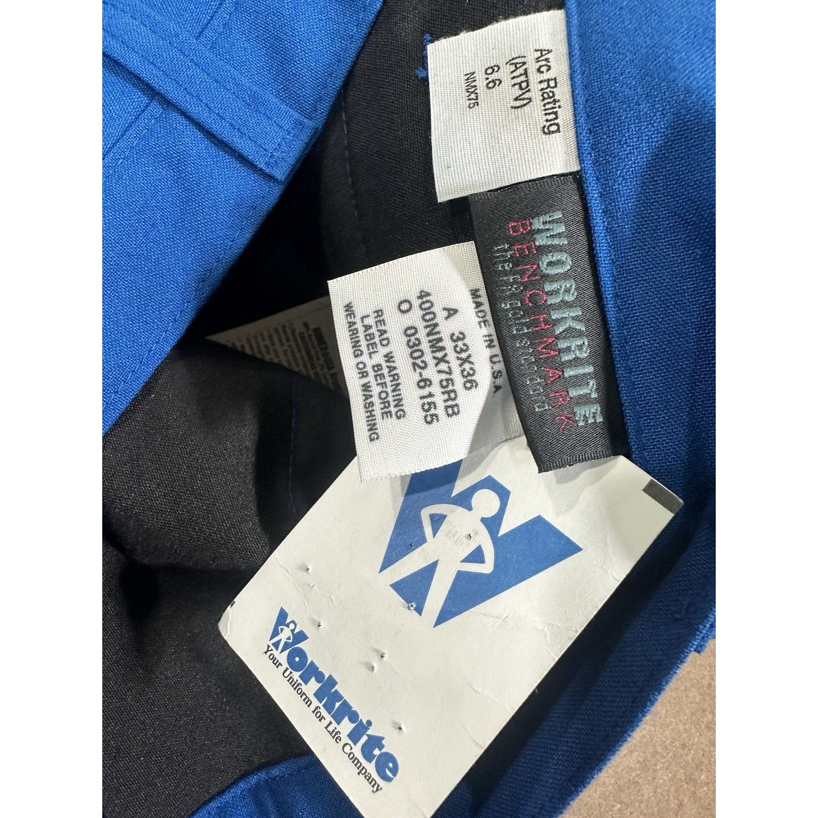 Vintage Vintage New Workrite Work Pants Chino Blue Nomex Made In USA Size US 33 - 5 Thumbnail