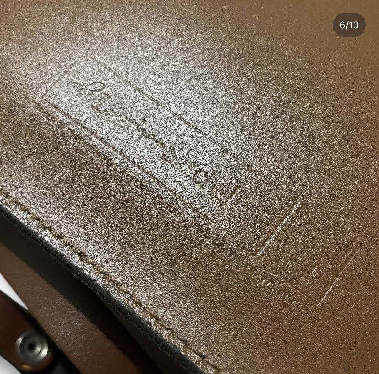 Genuine Leather Leather Satchel Briefcase Size ONE SIZE - 6 Thumbnail