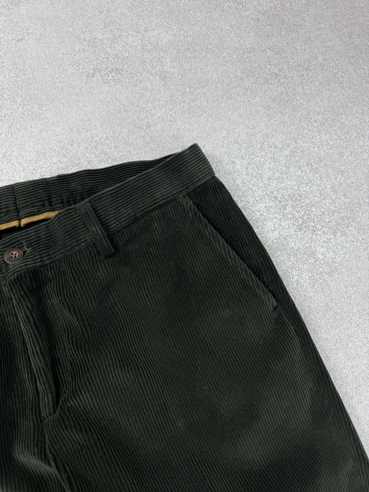 Etro Etro Men’s Corduroy Pants Dark Green Velvet Trousers Size 50 Size US 33 - 4 Thumbnail