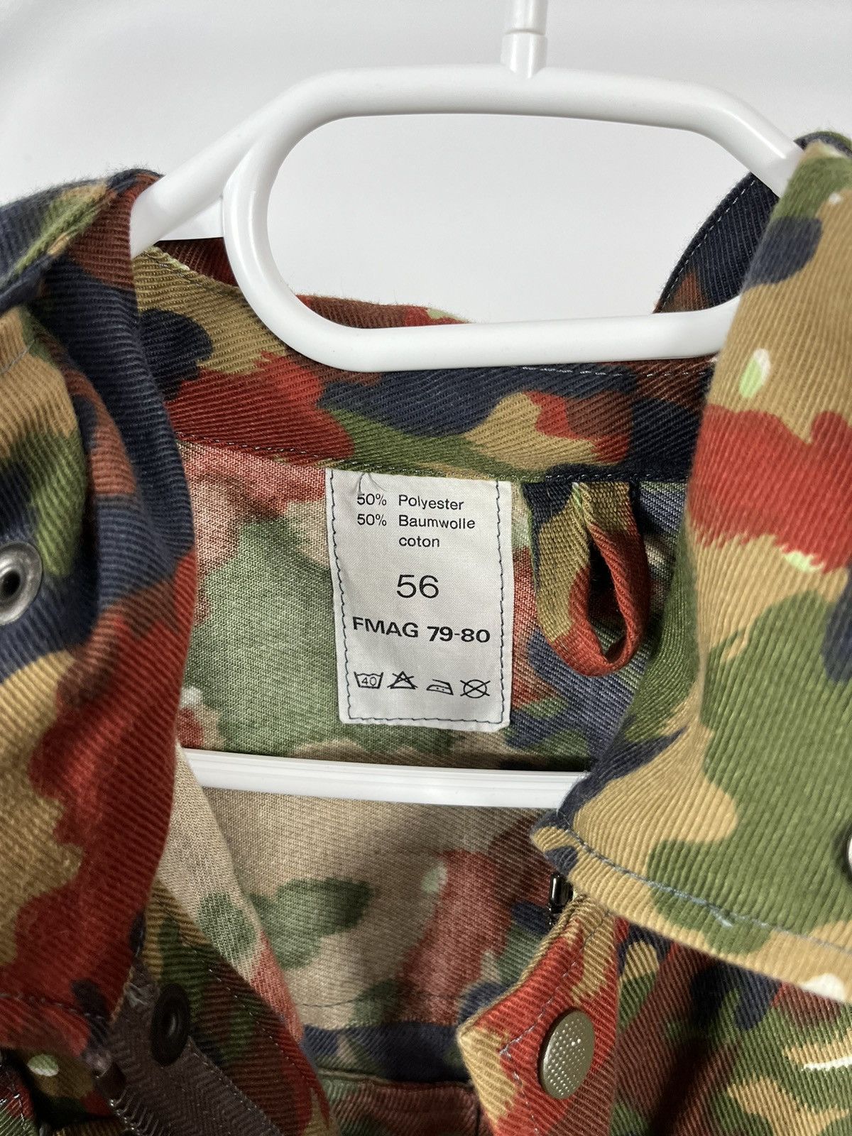 Vintage Vintage Military Camo Jacket Size US XL / EU 56 / 4 - 5 Thumbnail