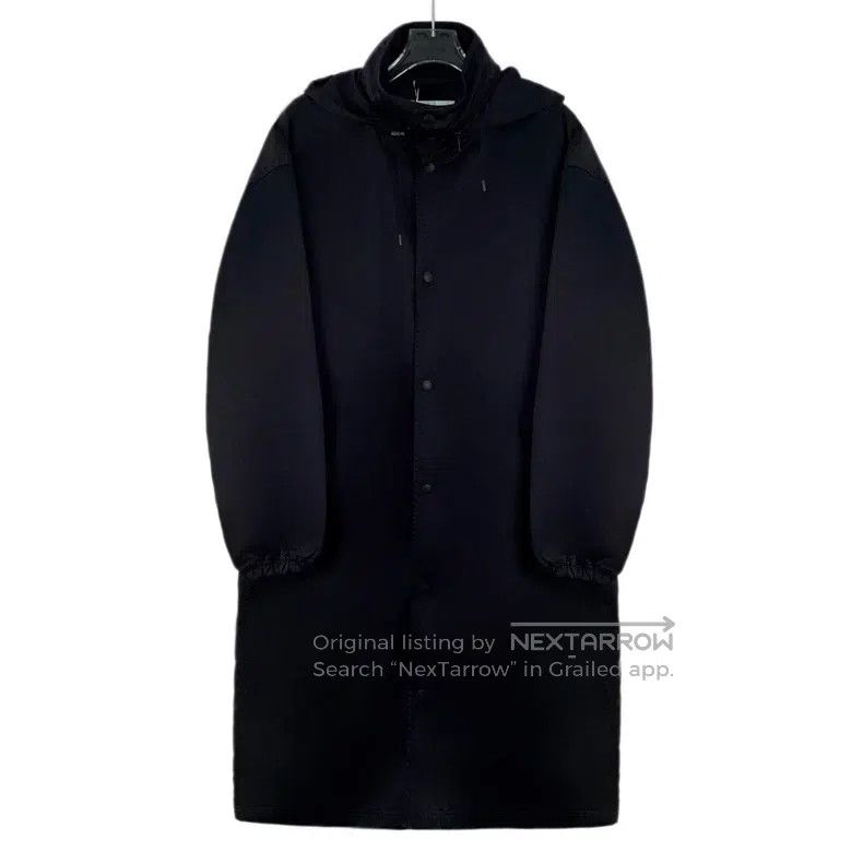 Balenciaga Balenciaga Black Logo Letter Embroidered Hooded Drawstring Size XXS / US 00 / IT 34 - 1 Thumbnail