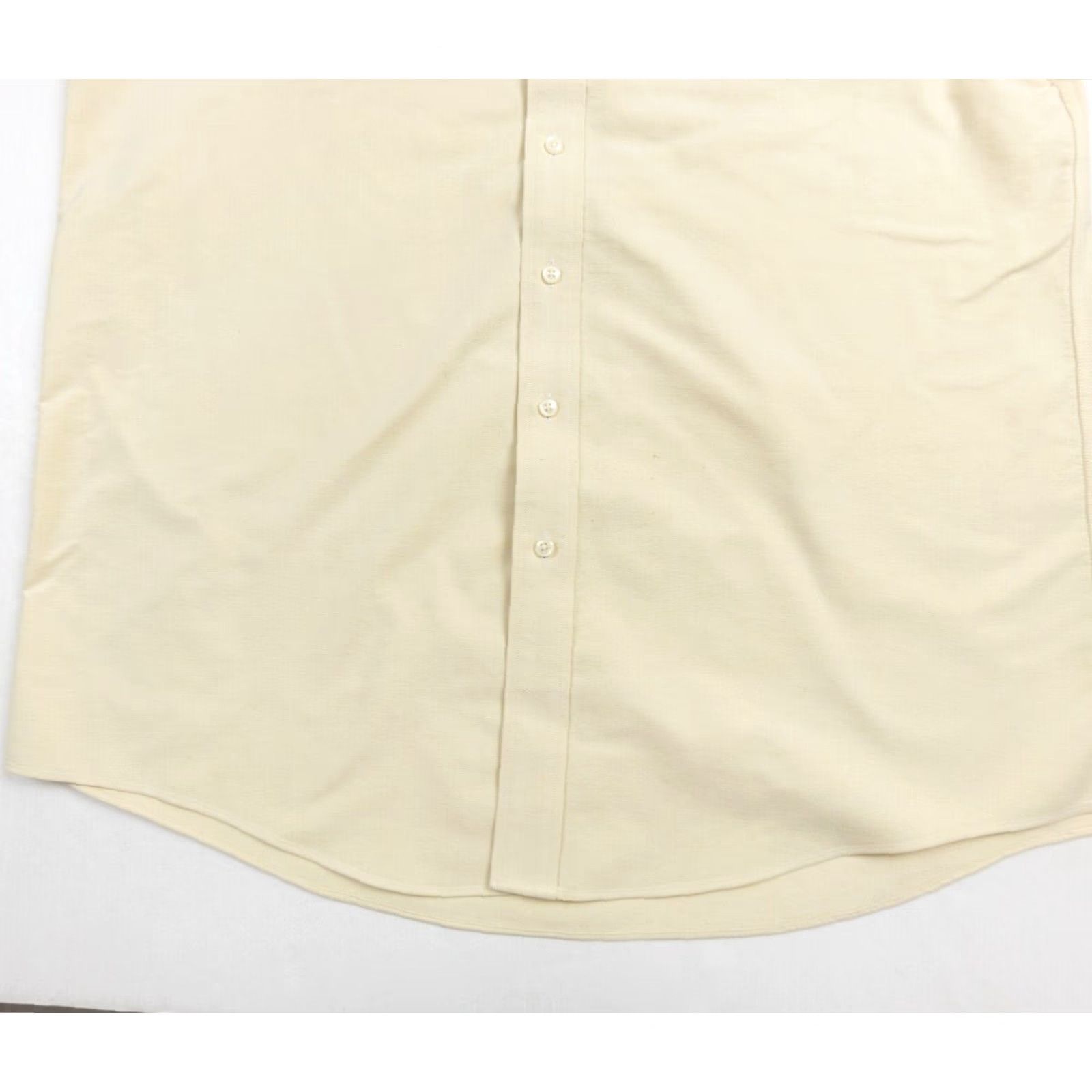 Vintage L.L. Bean Men’s Button-Up Shirt 17 Tall Yellow Short Sleeve Wrinkle Resistant Casual Business 1900s Preppy Mens Size US XL / EU 56 / 4 - 3 Thumbnail