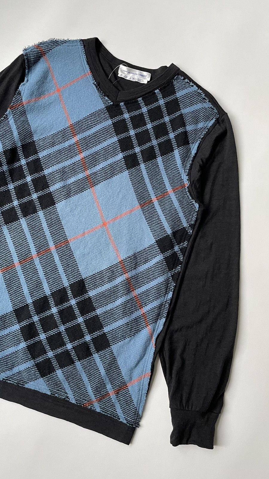 Comme des Garcons ‘Raw Edge Tartan Check’ Wool Sweater Size US L / EU 52-54 / 3 - 5 Thumbnail