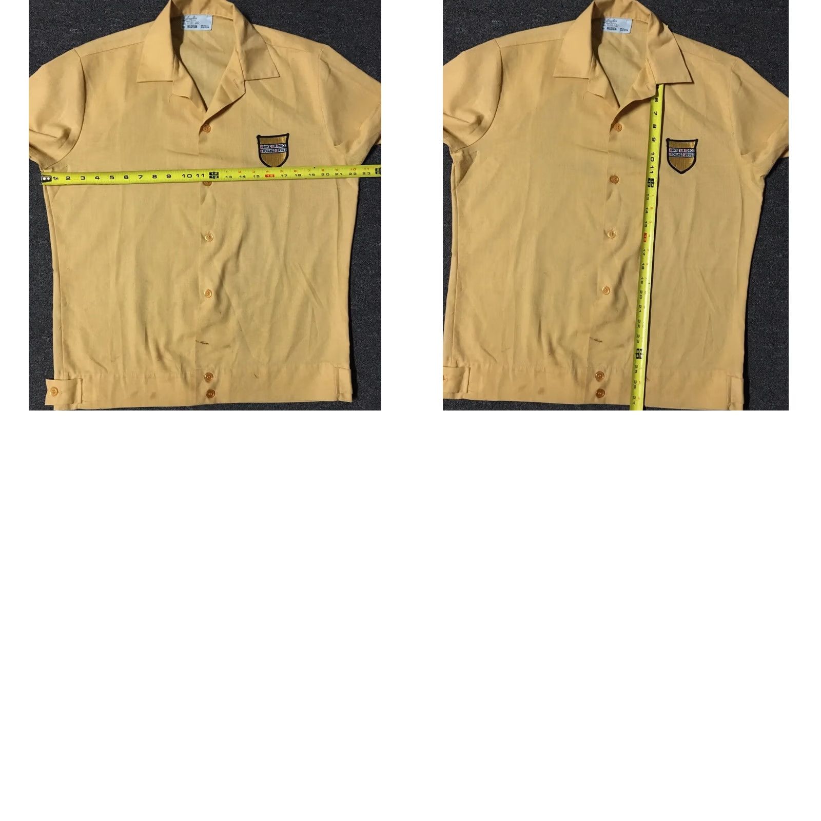 Vintage VINTAGE US Army & Air Force Exchange Service Faded Shirt M Military Grunge 70s 80s Yellow Nike? Officer T-Shirt Mens Graphic Tee Size US M / EU 48-50 / 2 - 8 Thumbnail