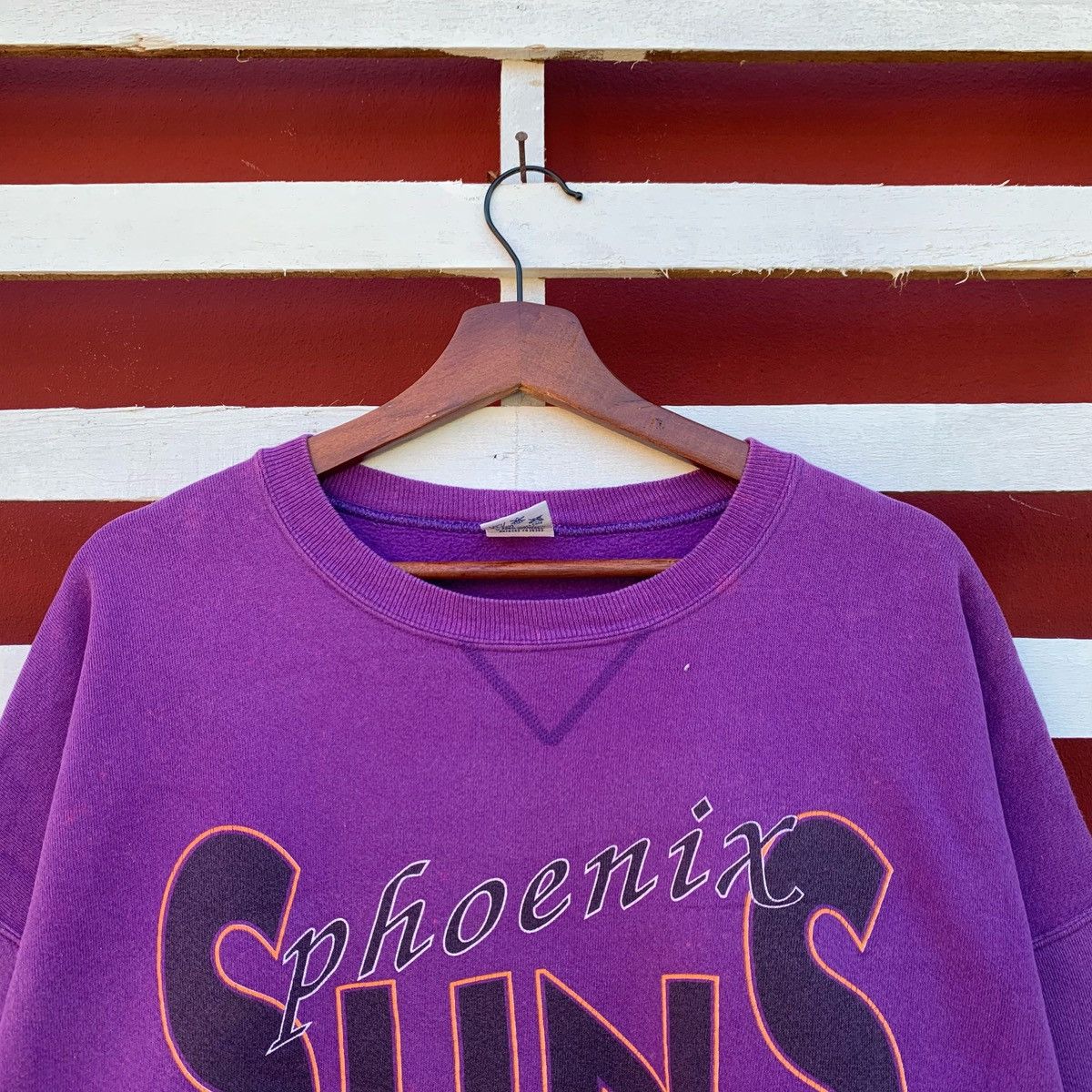 NBA 90s Phoenix Suns Basketball Sweatshirt Distressed Stain Size US XL / EU 56 / 4 - 3 Thumbnail