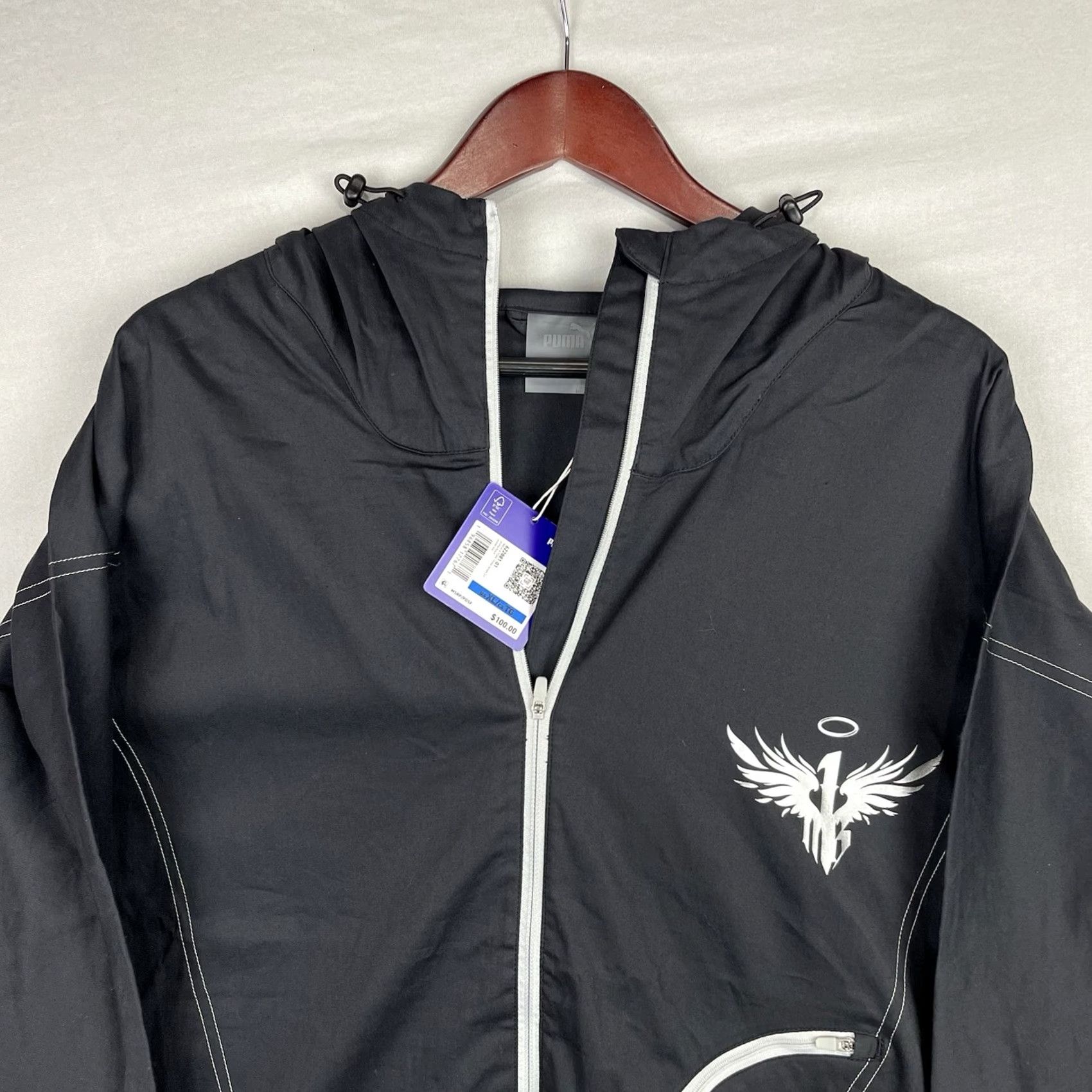 Puma PUMA LaMelo Ball Jacket Men XL Hooded Zip Up Toxic Dime 2.0 Size US XL / EU 56 / 4 - 2 Thumbnail