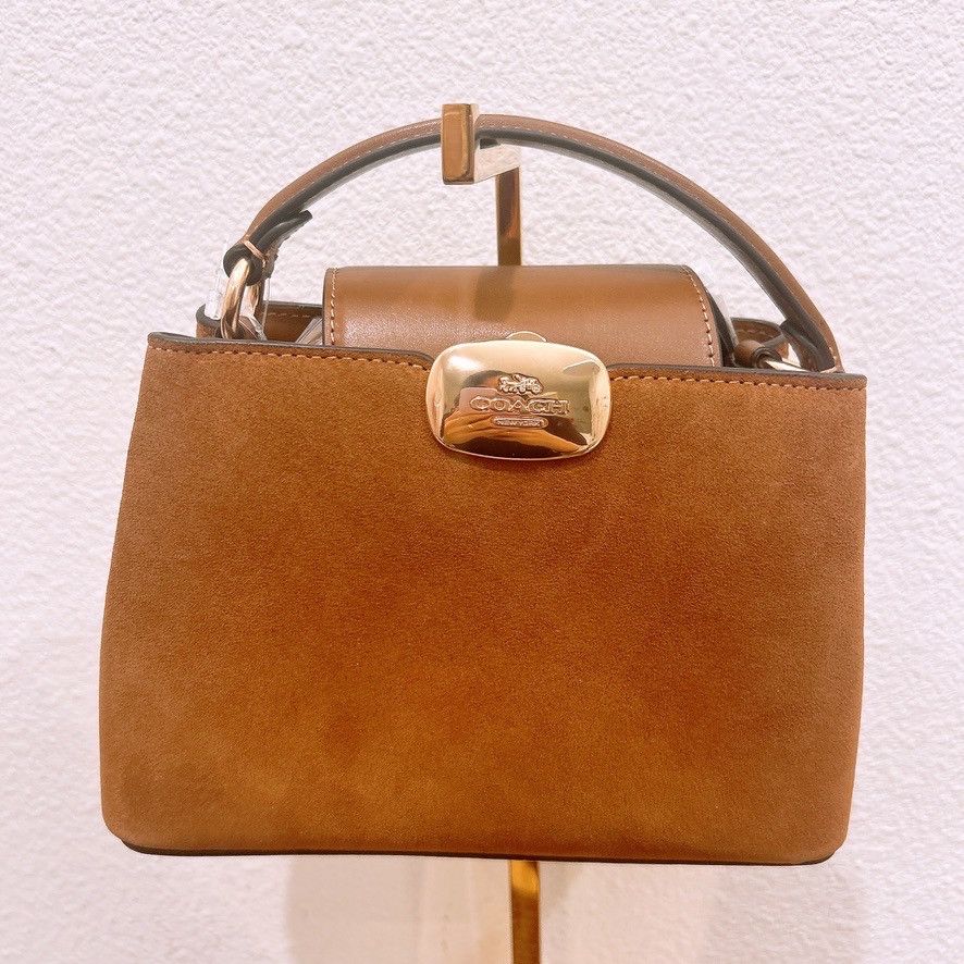 Coach NWT Coach Eliza Mini Carryall Bag In Suede CW181 Size ONE SIZE - 4 Thumbnail