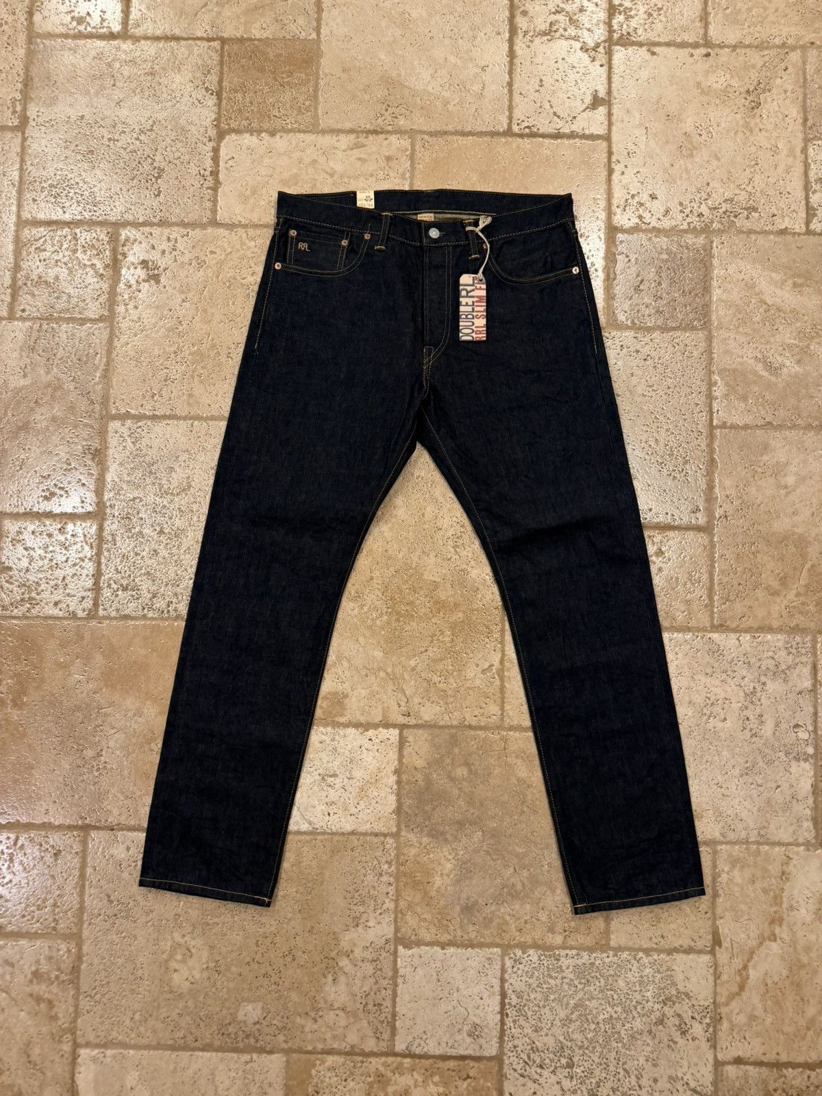 RRL Ralph Lauren RRL Ralph Lauren Slim Fit Rinse Selvedge Raw Jeans Size US 34 / EU 50 - 1 Thumbnail