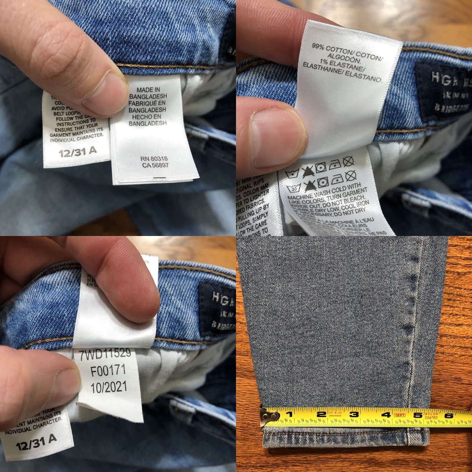Lucky Brand Lucky Brand Jeans Womens Blue Skinny Bridgette High Rise 12/31 X 27 90s Size 34" / US 12 / IT 48 - 8 Thumbnail