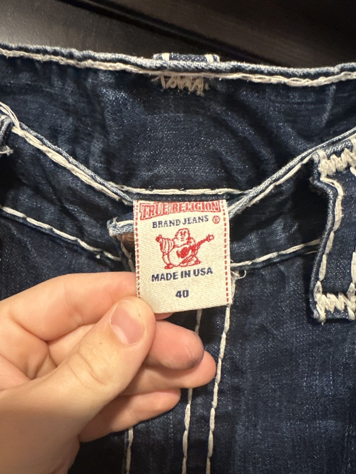 True Religion True Religion Brand Jeans (Thick Stiching) Size US 40 / EU 56 - 5 Thumbnail