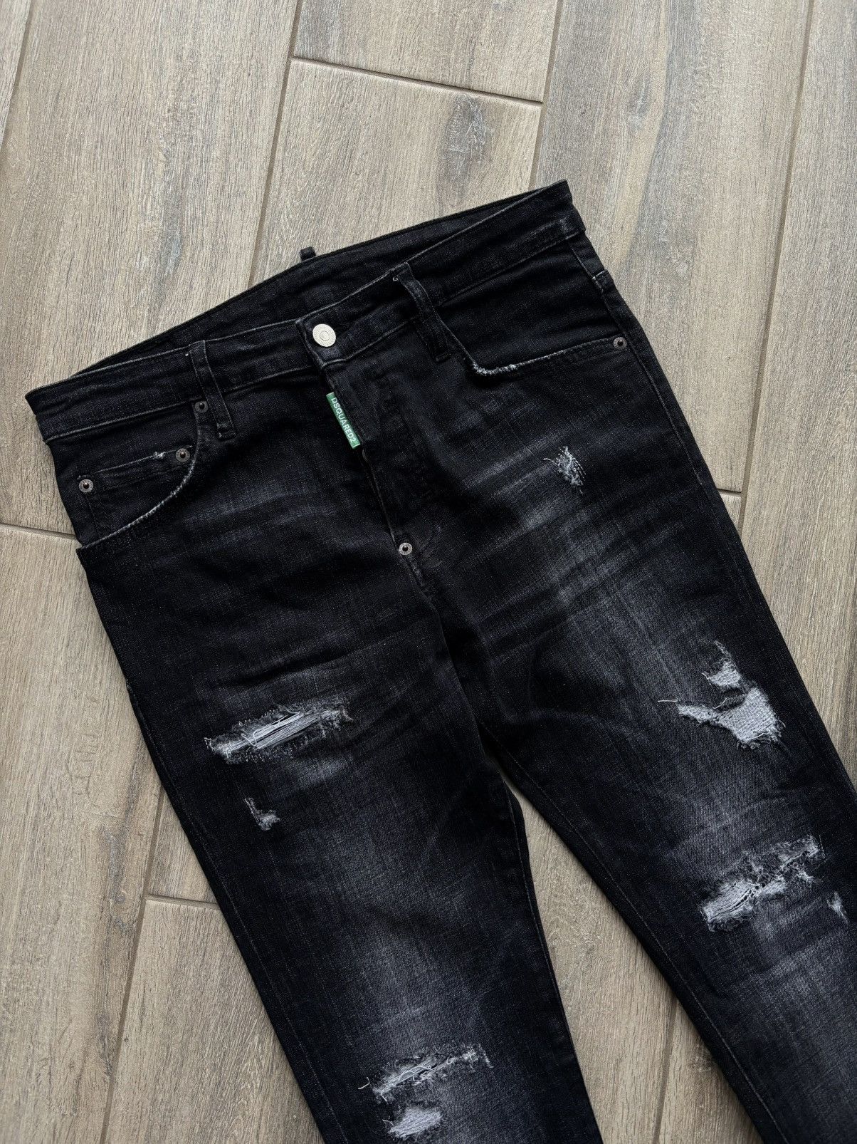 Dsquared2 Dsquared2 Skater Jeans Black Size 44 Distressed Designer Size US 30 / EU 46 - 2 Thumbnail