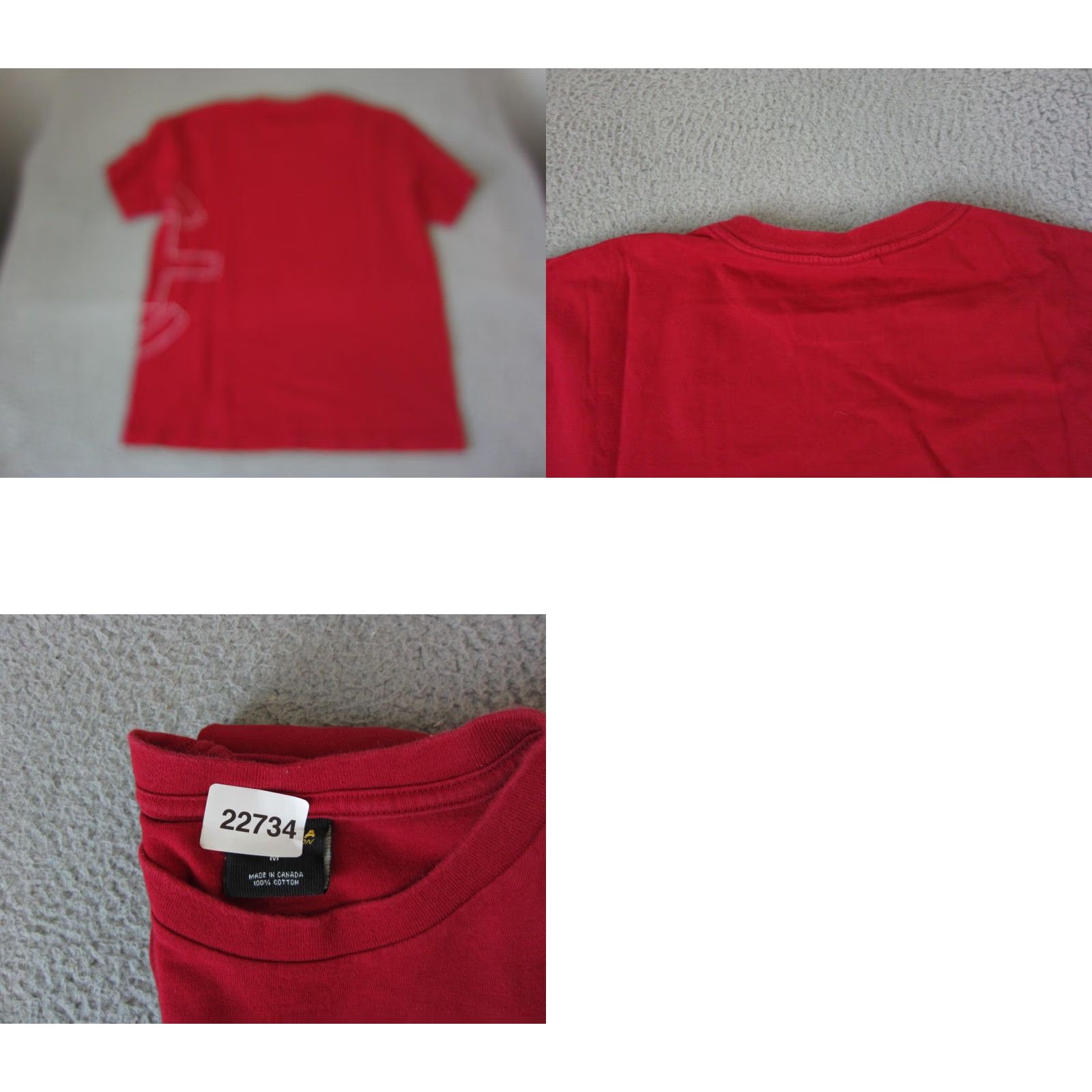 Nautica VINTAGE Nautica Shirt Mens 90s Red Logo Canada Made in Canada Shirt M Cotton Crew Neck Short Sleeve Size US M / EU 48-50 / 2 - 8 Thumbnail