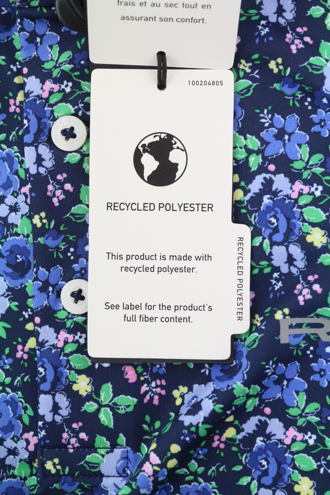 RLX Ralph Lauren GOLF L Navy Floral Wicking Tee 84578 Size US L / EU 52-54 / 3 - 6 Thumbnail