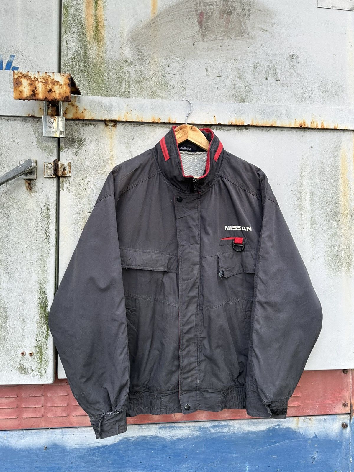 Vintage 👹Vintage Nissan Bomber Jacket Size US L / EU 52-54 / 3 - 3 Thumbnail