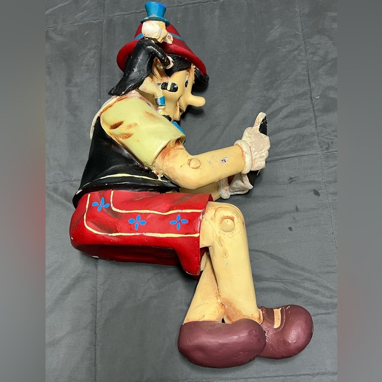 Disney VINTAGE DISNEY PINOCCHIO STATUE LARGE 2FT SCULPTURE CRICKET Size ONE SIZE - 9 Thumbnail