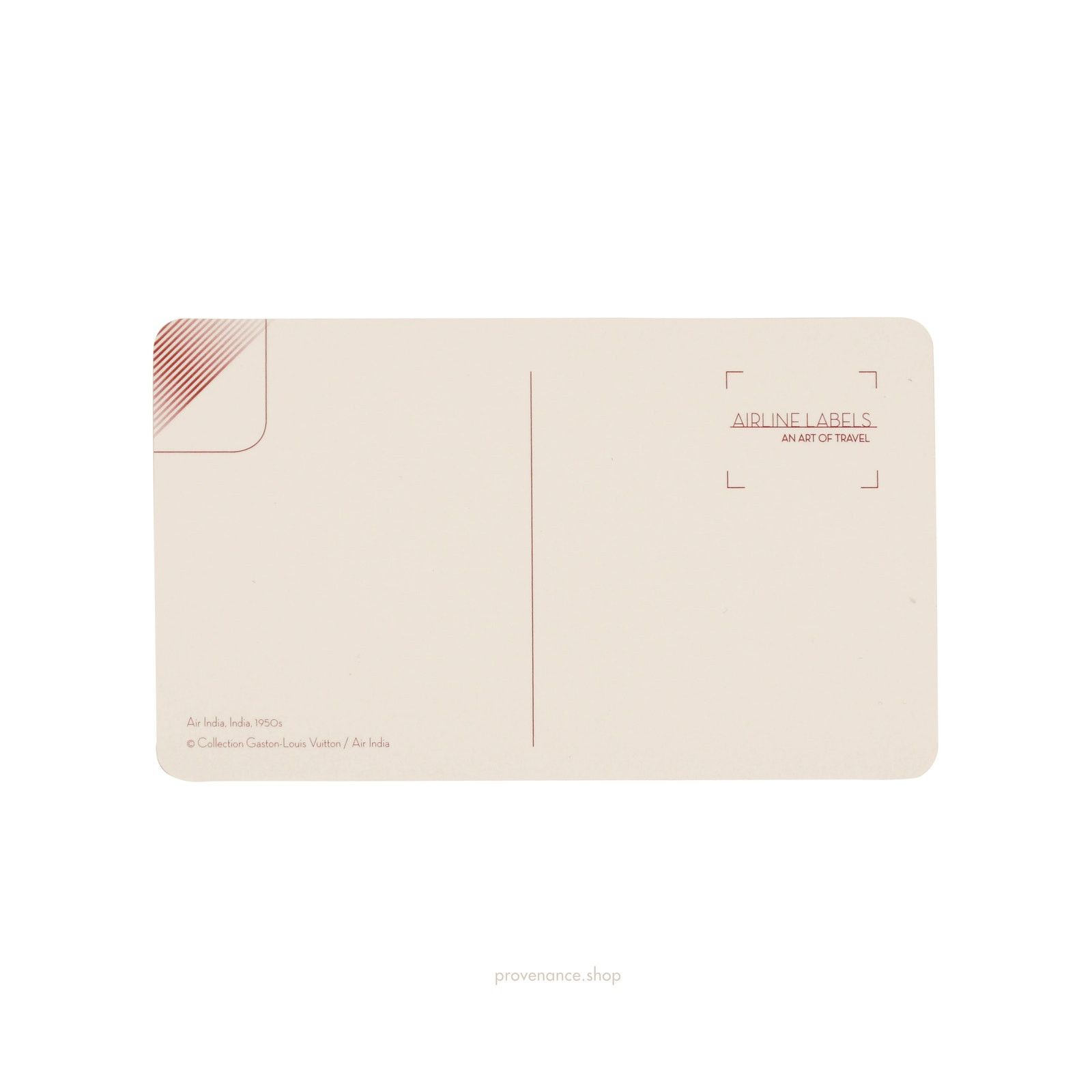 Louis Vuitton 🔴Airline Label Postcard Sticker- AIR INDIA INTERNATIONAL Size ONE SIZE - 2 Thumbnail