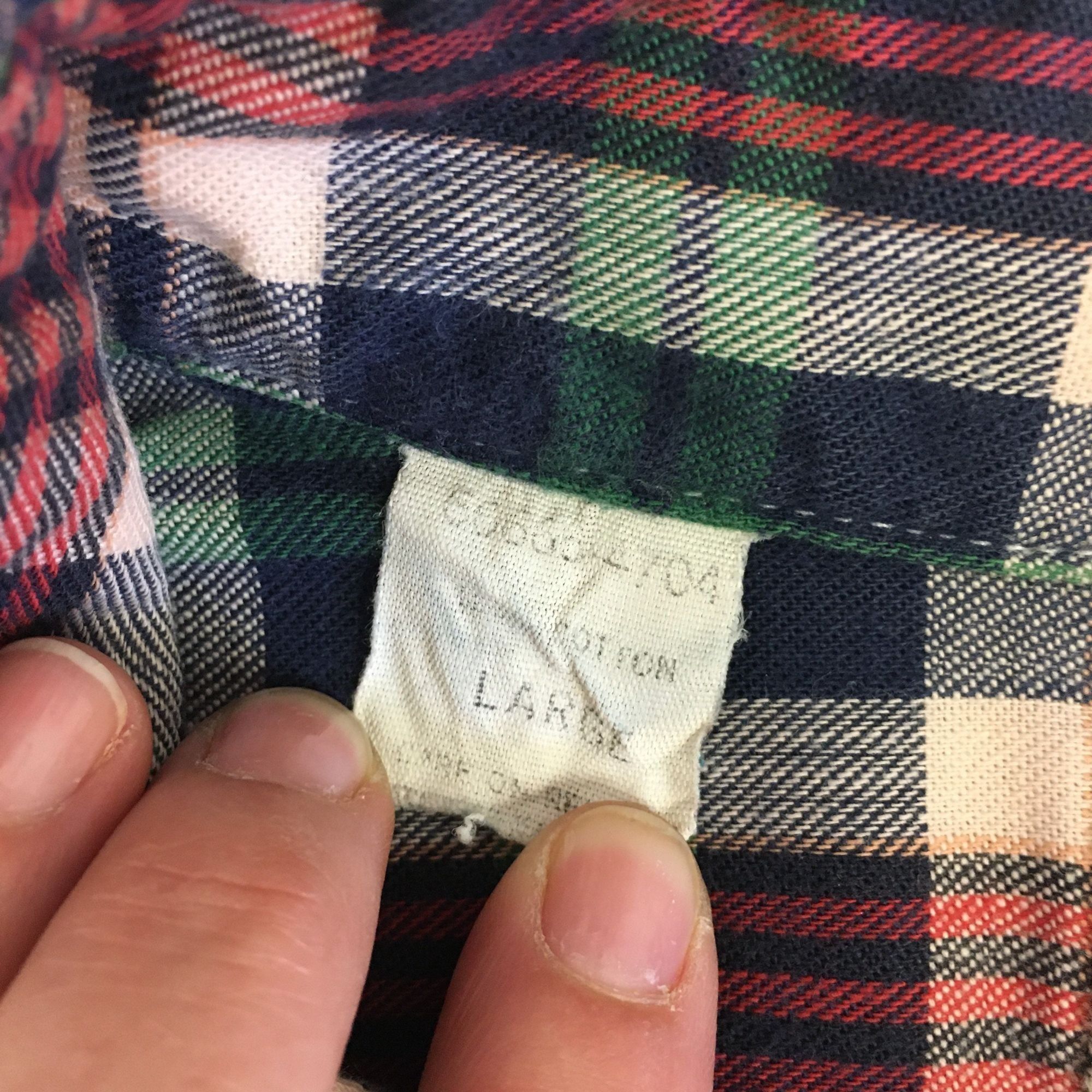 Levi's Vtg Levi's Blue PLAID Button Down Work Chore Casual Shirt Size US L / EU 52-54 / 3 - 5 Thumbnail