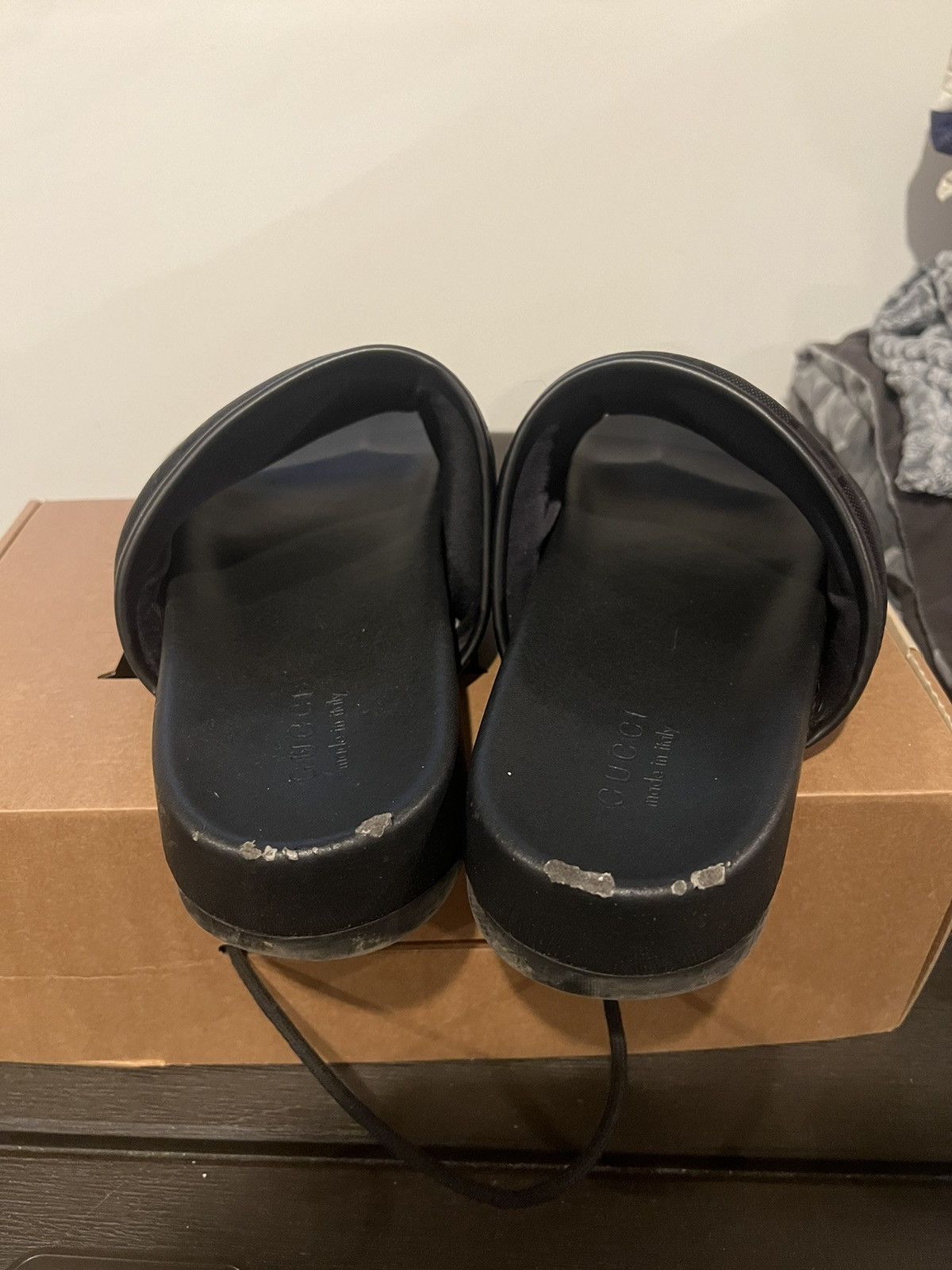 Black Gucci Sandals
