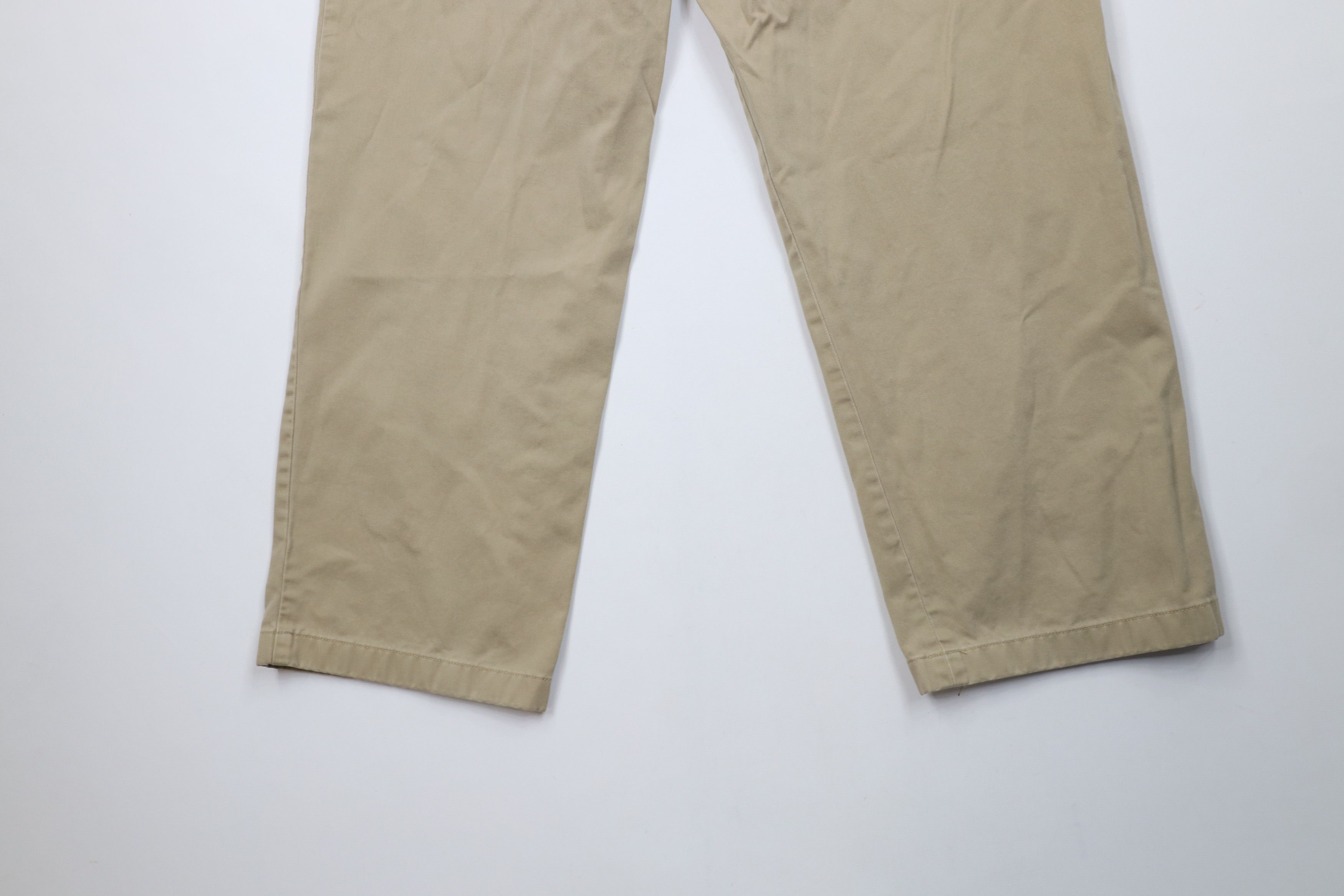 Nautica × Vintage Vintage 90s Y2K Nautica Wide Leg Chino Pants Beige Cotton Size US 36 / EU 52 - 14 Thumbnail