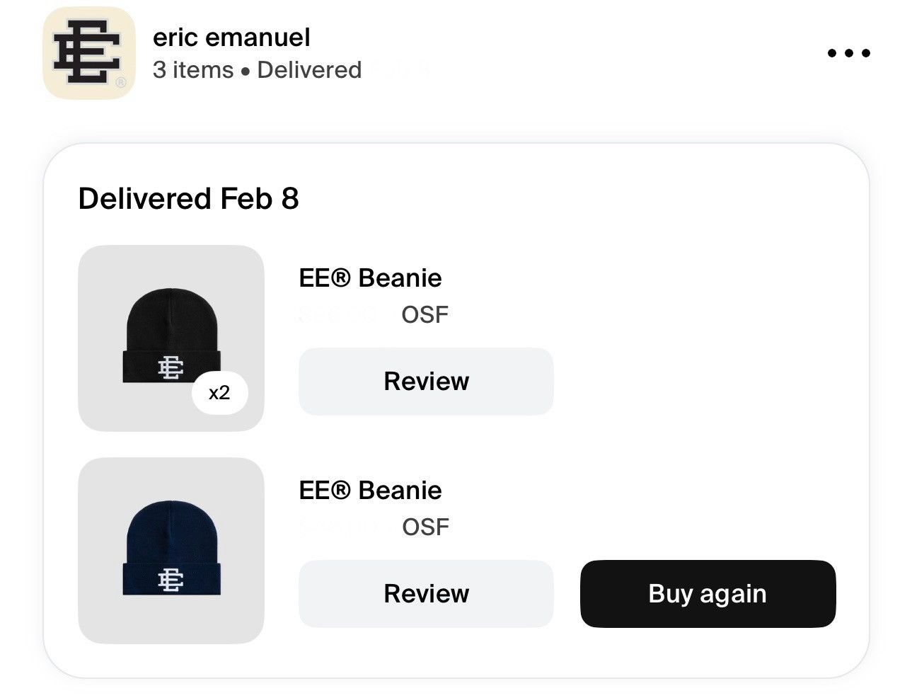 Eric Emanuel Eric Emanuel Beanie Size ONE SIZE - 2 Thumbnail