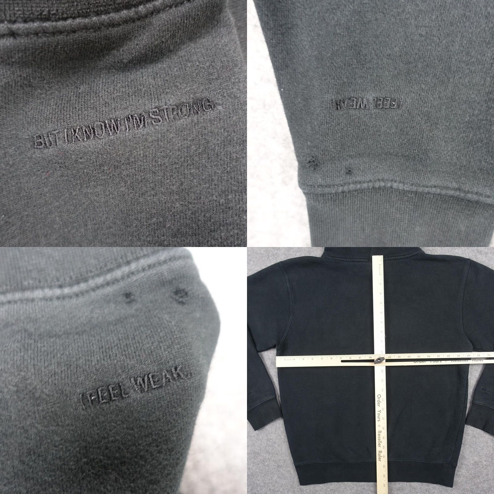 Harmony You Matter Hoodie Mens Small Black Demetrius Harmon Embroidered Sweatshirt Size US S / EU 44-46 / 1 - 8 Thumbnail