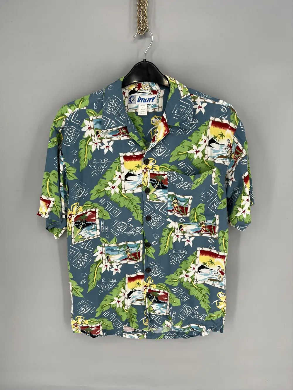 Vintage Vintage Y2K Art Streetwear Hawaiian Travis Scott style Size US M / EU 48-50 / 2 - 1 Thumbnail