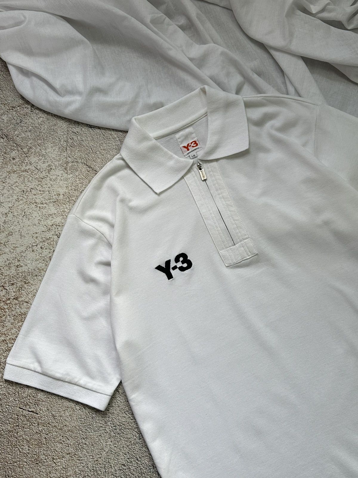 If Six Was Nine × Japanese Brand × Yohji Yamamoto Y-3 Yohji yamamoto polo tshirt boxy fit 00’ Size US L / EU 52-54 / 3 - 2 Thumbnail