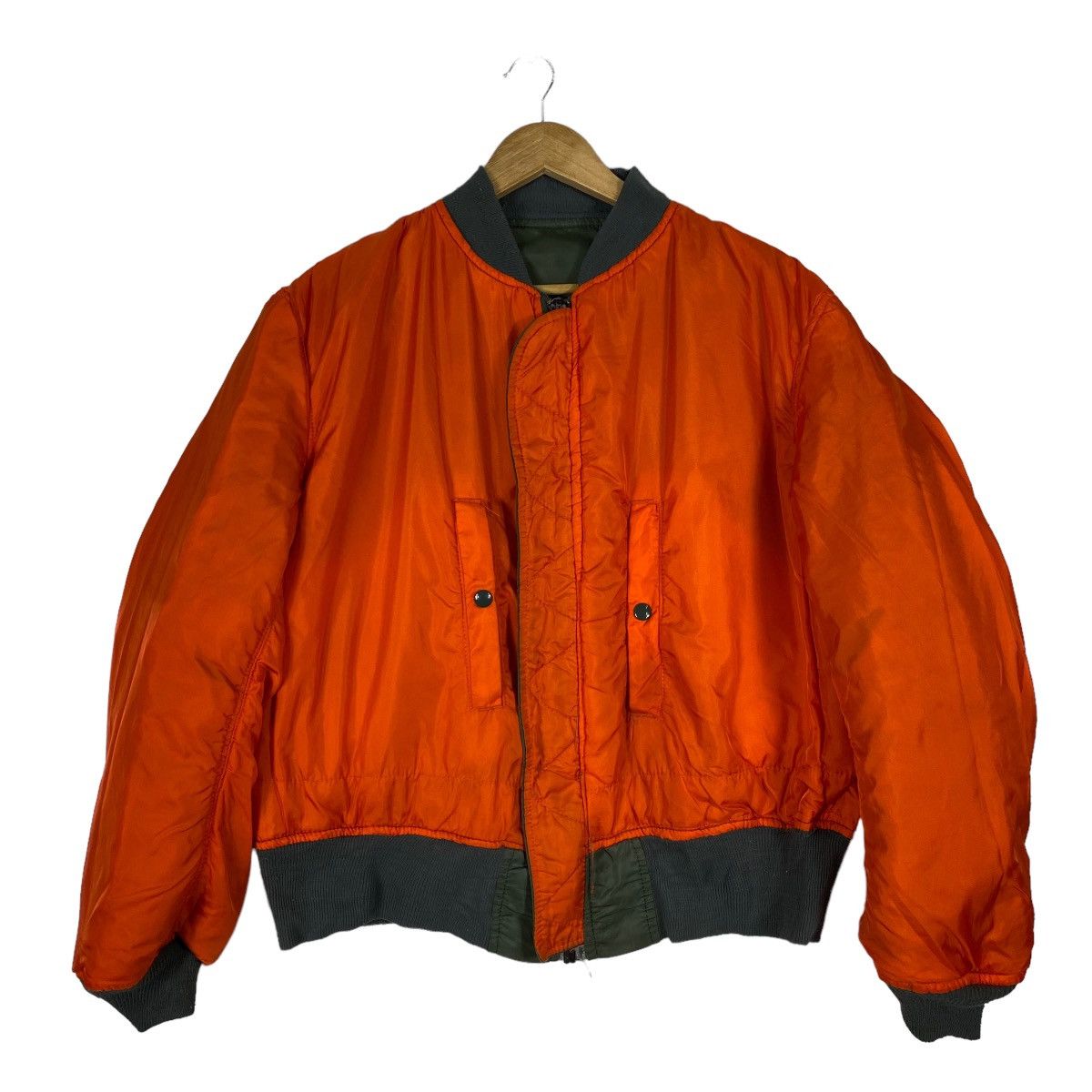 Japanese Brand 80s VINTAGE REVERSIBLE ALPHA RIOT BOMBER JACKET Size US XL / EU 56 / 4 - 8 Thumbnail