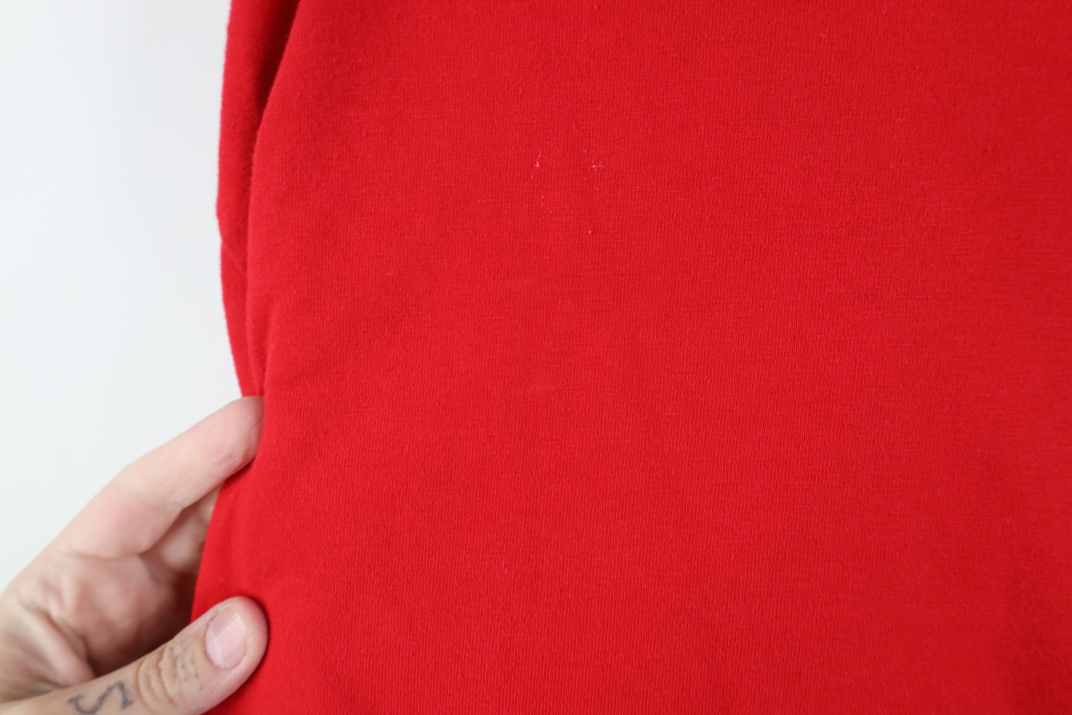Vintage Vintage 90s Streetwear Mock Neck Long Sleeve T-Shirt Red USA Size US XL / EU 56 / 4 - 9 Thumbnail