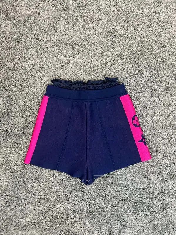 Louis Vuitton Louis Vuitton Blue Cotton Women's Shorts . Size 22" - 2 Thumbnail
