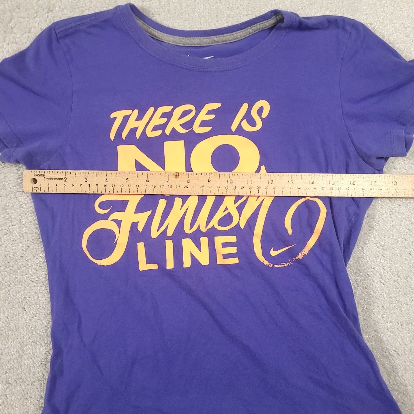 Nike Nike Shirt Women Slim Fit Blue There Is No Finish Line T-Shirt Short Sleeve Crew Neck Nike Better World Running & Jogging Womens M Blue Sprint Shirt Size M / US 6-8 / IT 42-44 - 3 Thumbnail