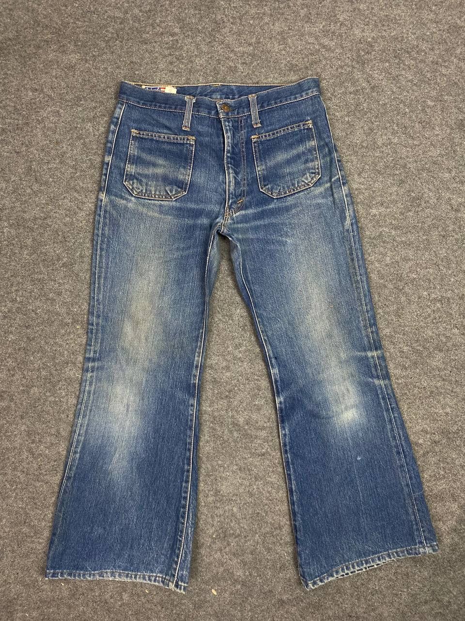Japanese Brand vintage bobson super flare bootcut denim nice design Size US 31 - 5 Thumbnail