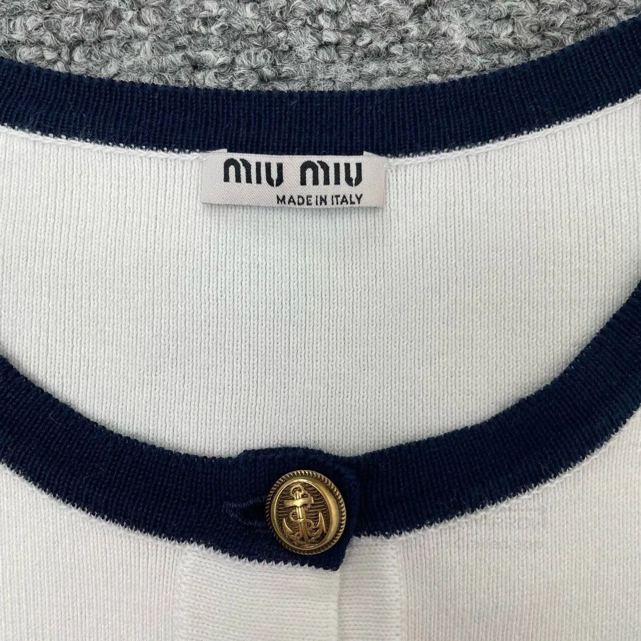 Miu Miu Miumiu Short-Sleeve Knit Cardigan. Size S / US 4 / IT 40 - 3 Thumbnail
