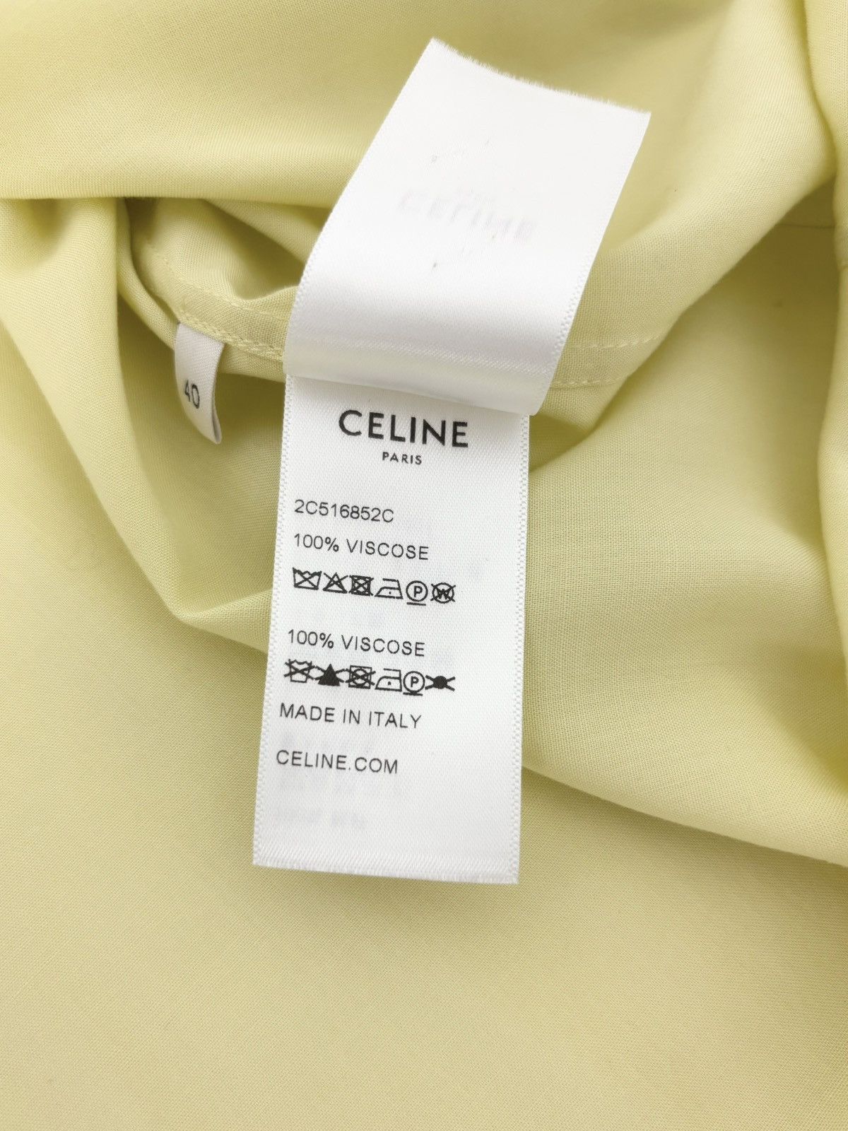 Celine × Hedi Slimane S/S 2023 Loose Bowling Shirt (SS23, Logo, Campaign) Size US L / EU 52-54 / 3 - 8 Thumbnail