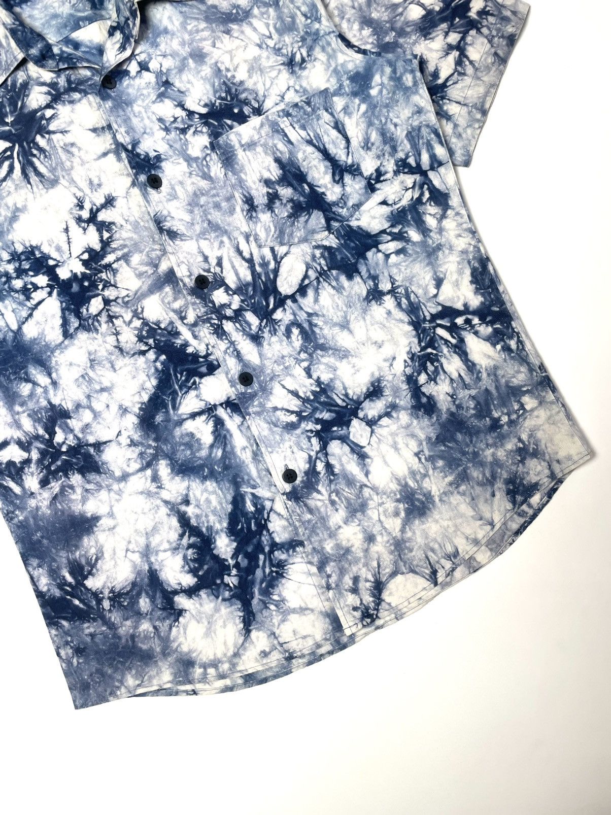Tornado Mart Tornado Mart Tie Dye Blue White Shirt Size US M / EU 48-50 / 2 - 5 Thumbnail