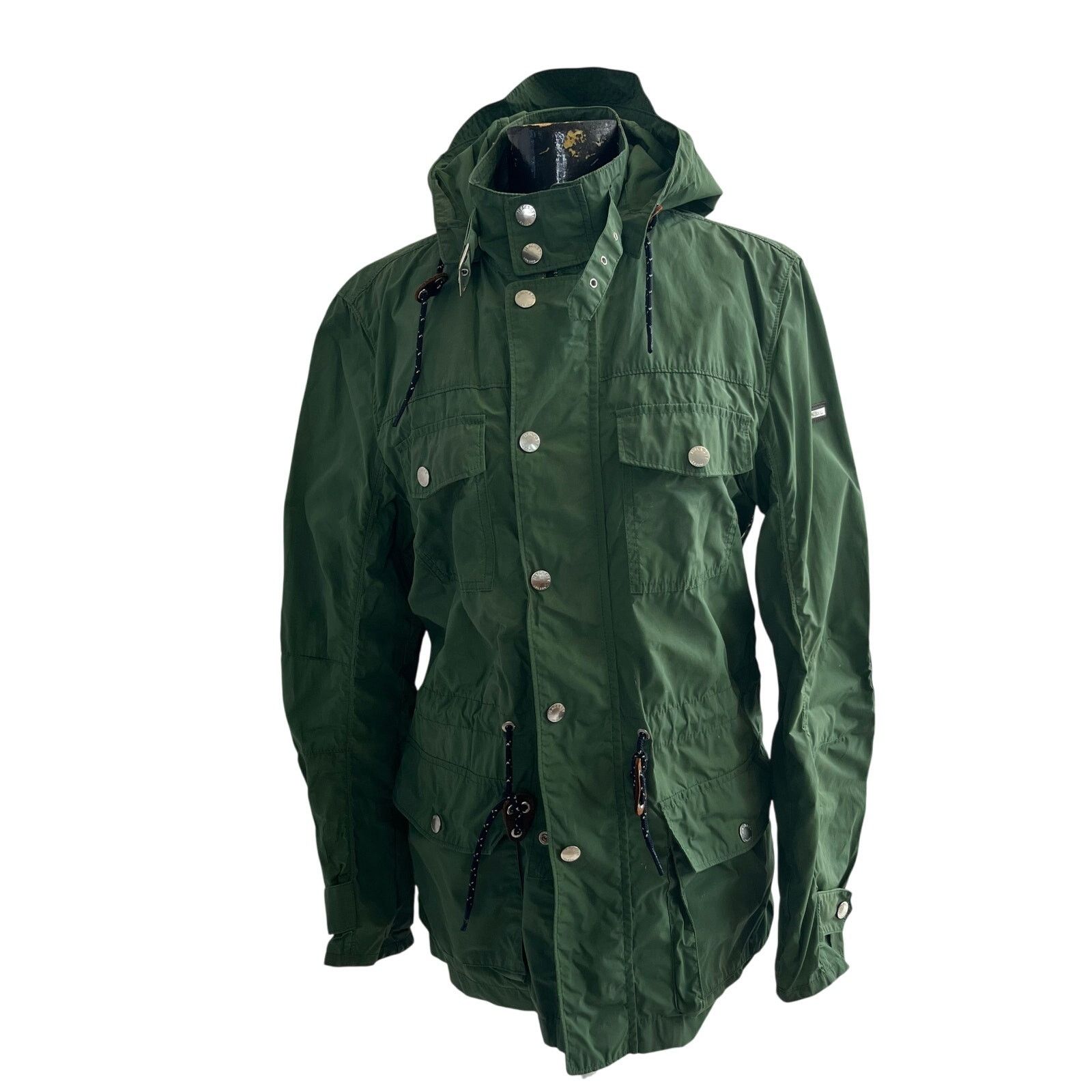 Hackett Hackett London Anorak Windbreaker Hooded Rain Jacket Olive S Size US S / EU 44-46 / 1 - 4 Thumbnail