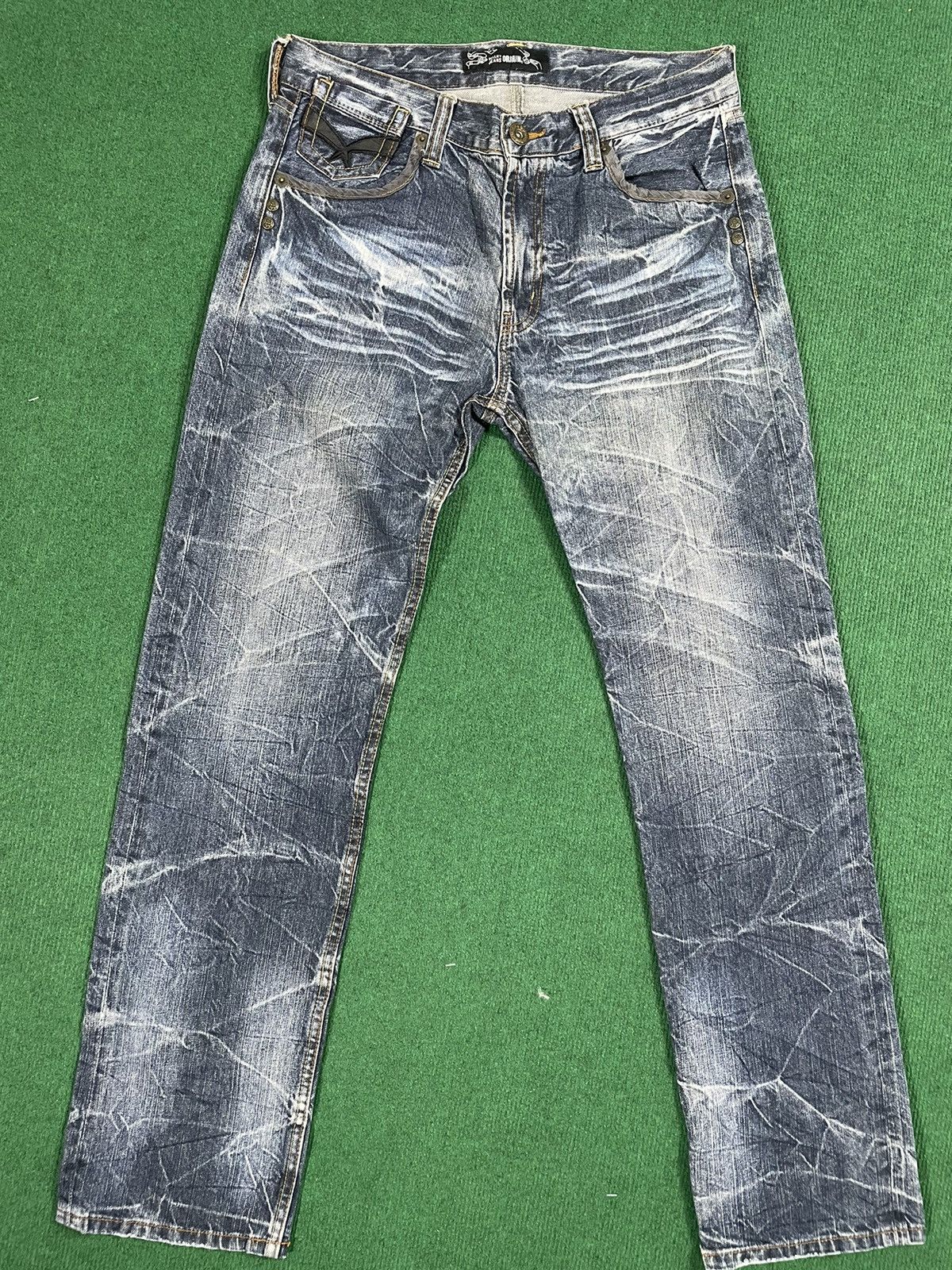 Japanese Brand Origin Japanese Jeans Distressed look Size US 33 - 2 Thumbnail