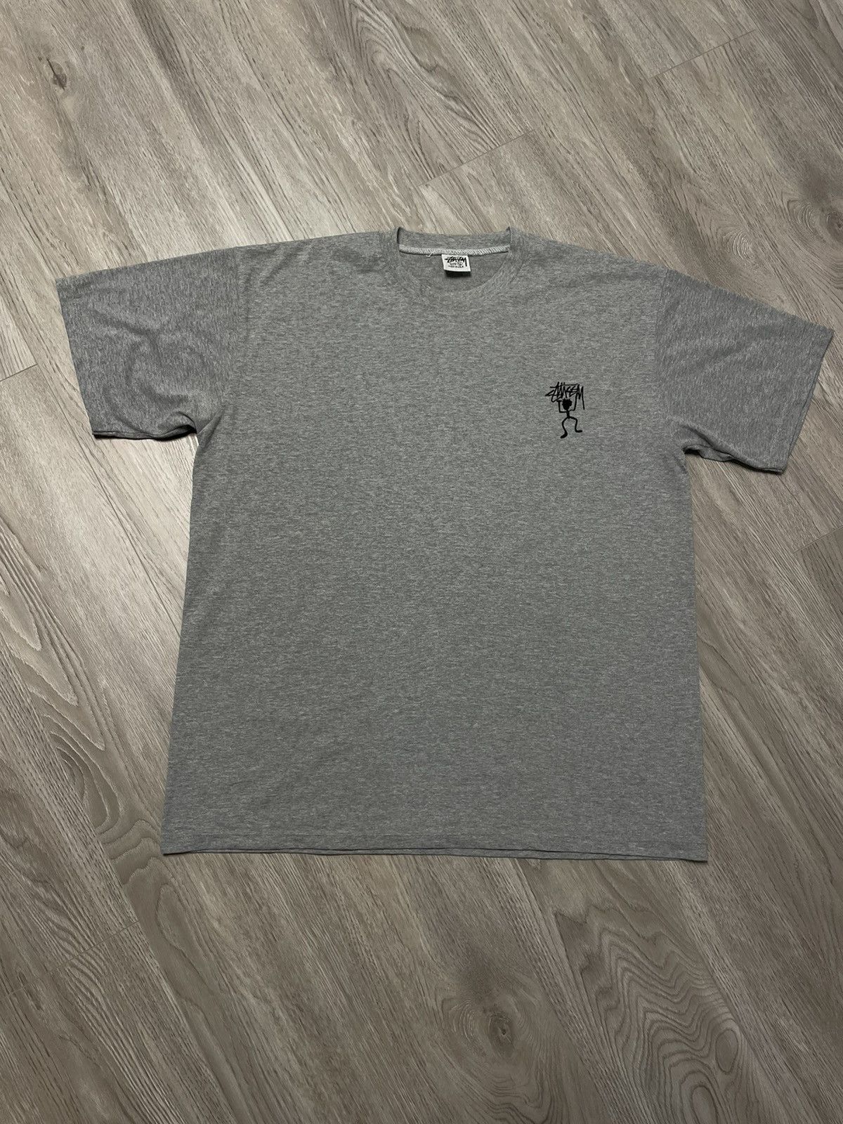 stussy tシャツ made in USA Vintage Stussy Men's L T-Shirt - Old Tribe 92 Design, Made